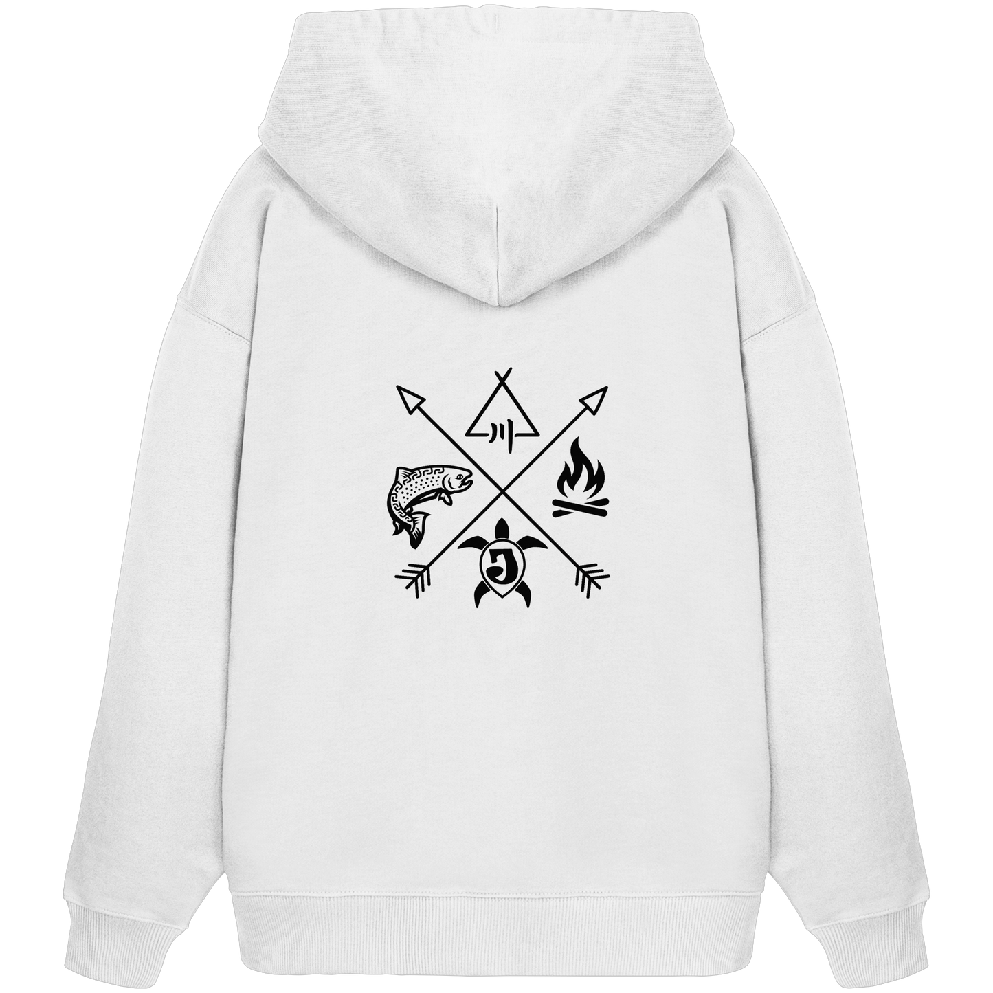 Gedruckte Bayerwald Kollektiv – Handwerk & Natur  - Organic Oversize Hoodie
