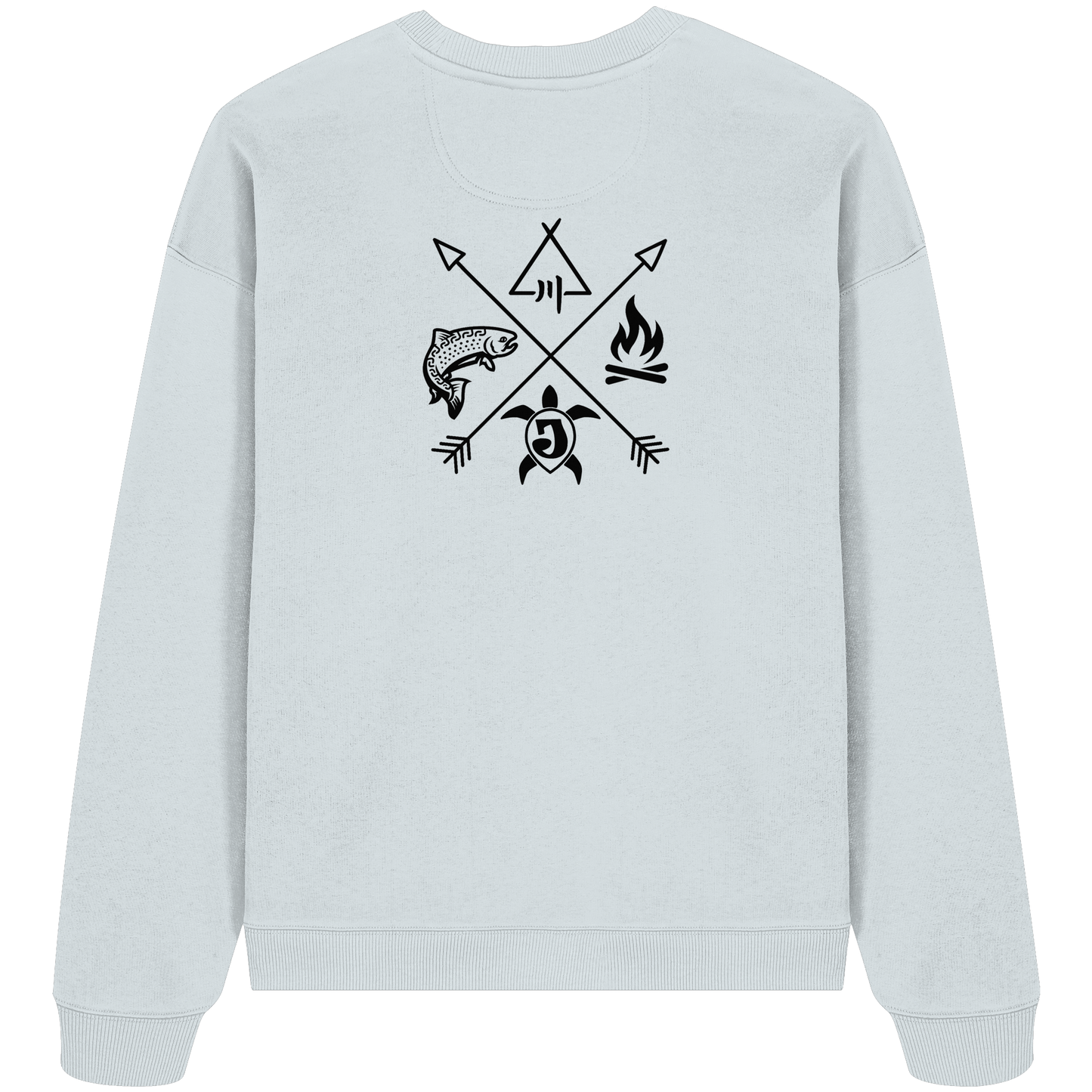 Gedruckte Bayerwald Kollektiv – Handwerk & Natur  - Organic Oversize Sweatshirt