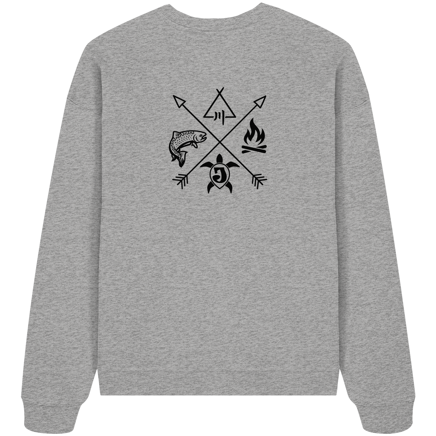 Gedruckte Bayerwald Kollektiv – Handwerk & Natur  - Organic Oversize Sweatshirt