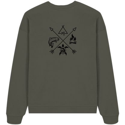Gedruckte Bayerwald Kollektiv – Handwerk & Natur  - Organic Oversize Sweatshirt