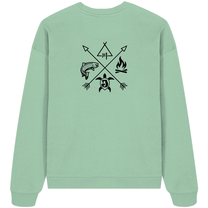 Gedruckte Bayerwald Kollektiv – Handwerk & Natur  - Organic Oversize Sweatshirt