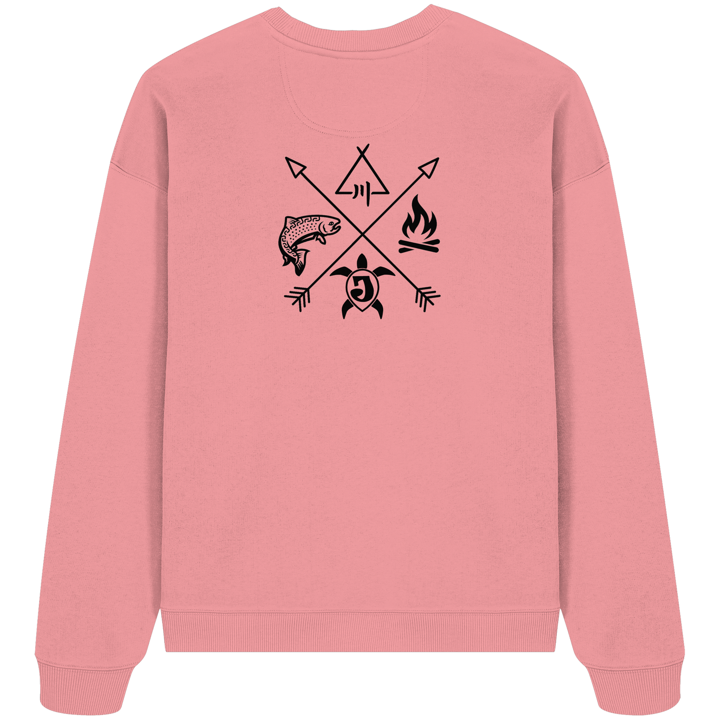 Gedruckte Bayerwald Kollektiv – Handwerk & Natur  - Organic Oversize Sweatshirt