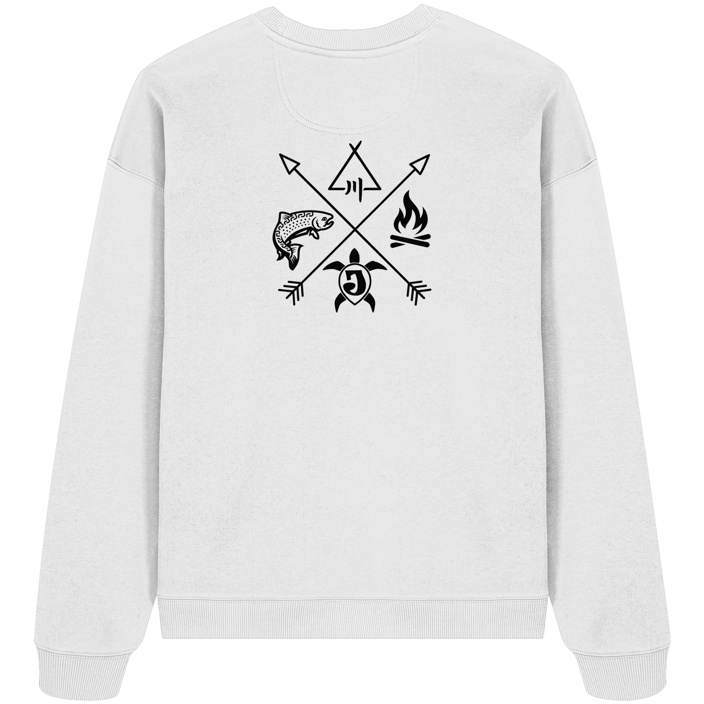 Gedruckte Bayerwald Kollektiv – Handwerk & Natur  - Organic Oversize Sweatshirt