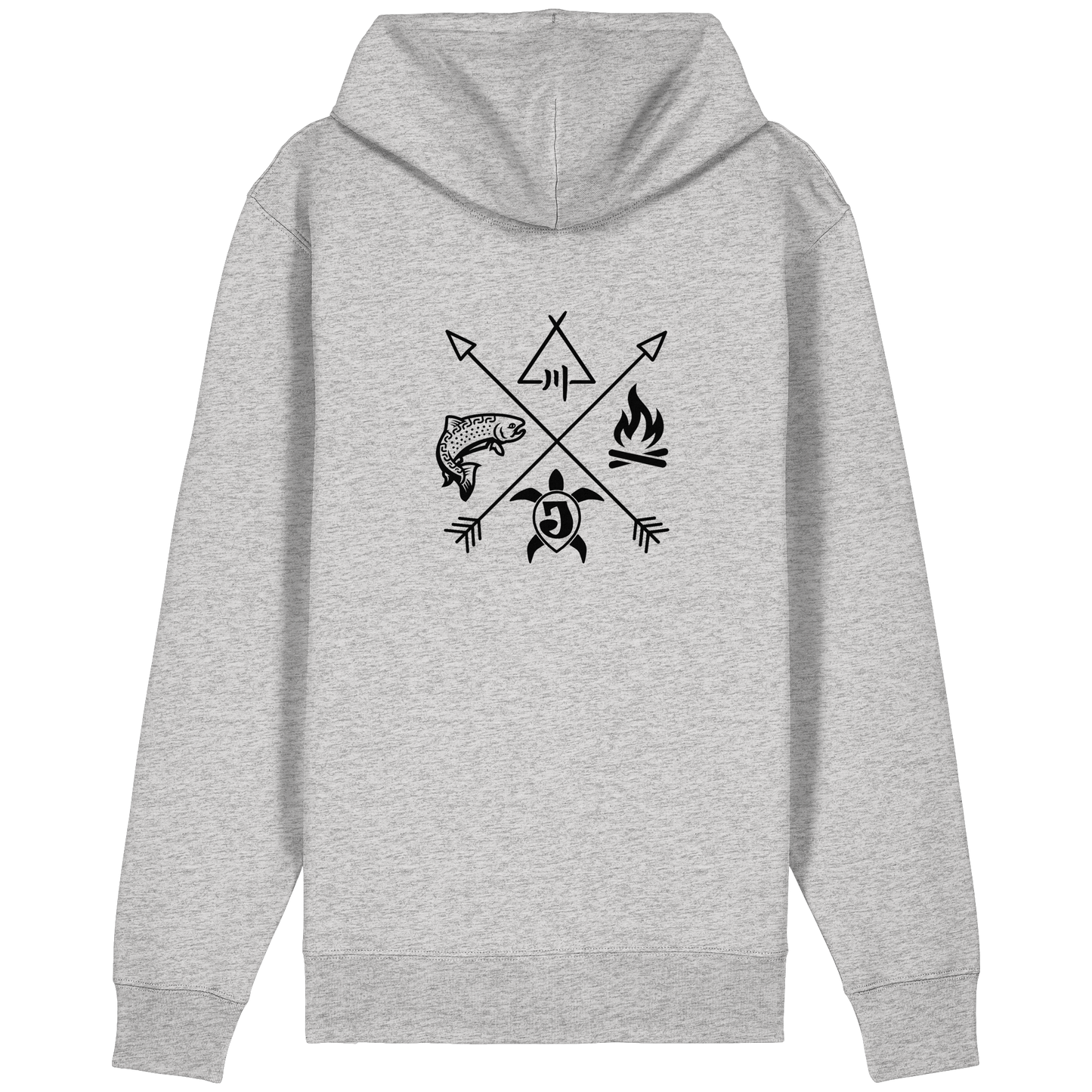 Gedruckte Bayerwald Kollektiv – Handwerk & Natur  - Organic Relaxed Zipper