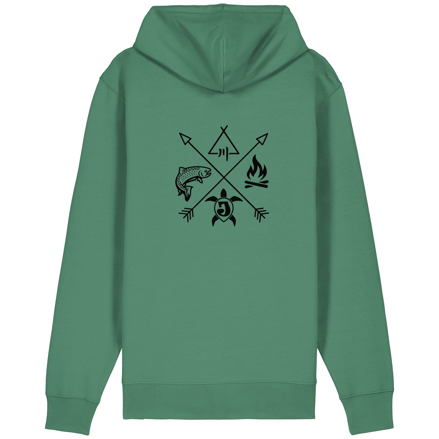 Gedruckte Bayerwald Kollektiv – Handwerk & Natur  - Organic Relaxed Zipper