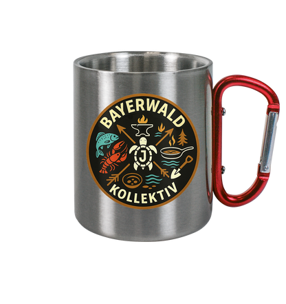 Gedruckte Bayerwald Kollektiv – Handwerk & Natur  - Edelstahl Tasse