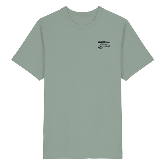 Unikum Trout – Gestickte Forelle - Heavy Oversized Organic Shirt