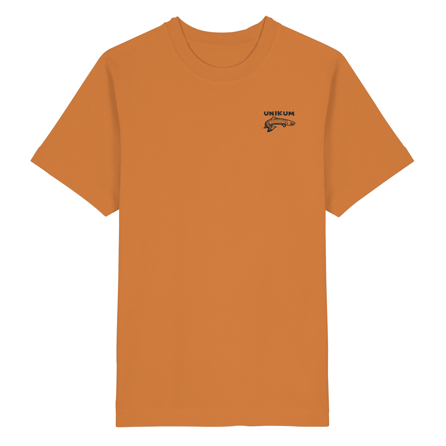Unikum Trout – Gestickte Forelle - Heavy Oversized Organic Shirt