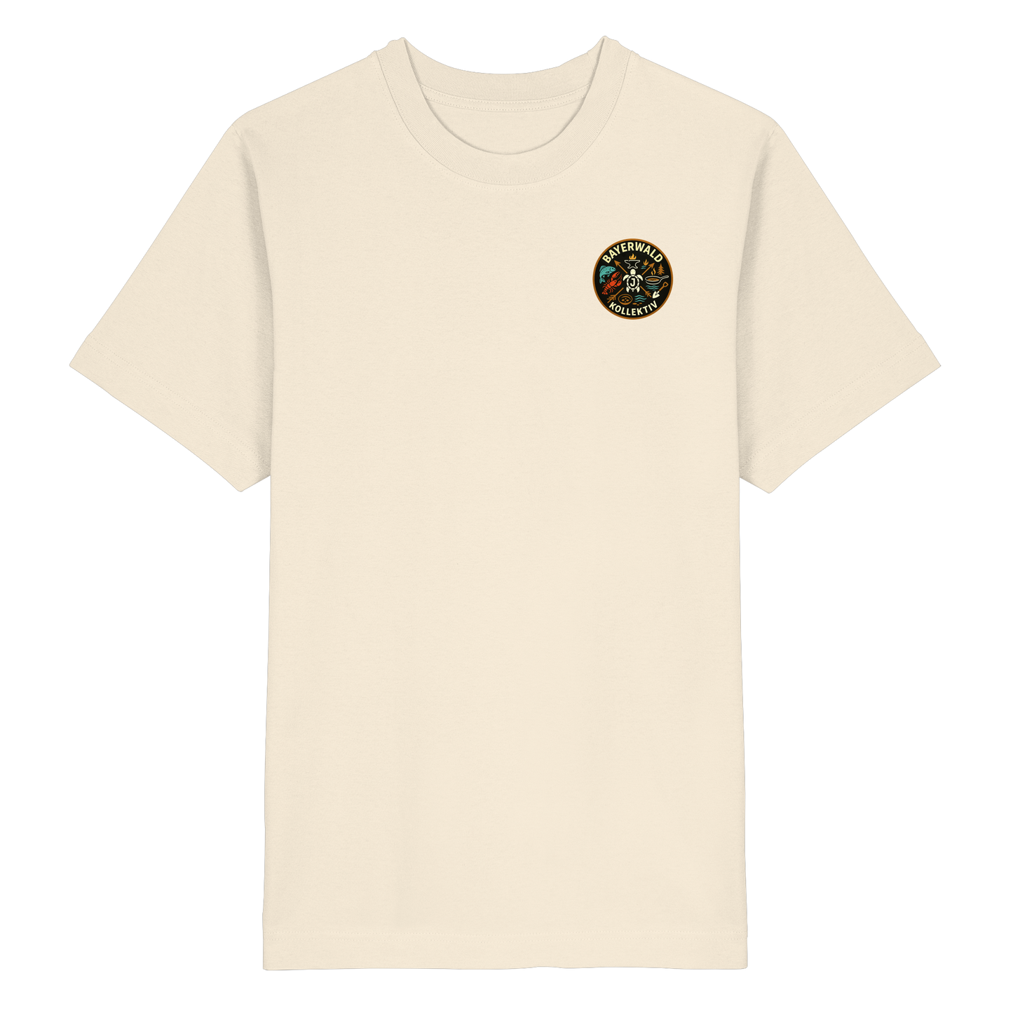 Gedruckte Bayerwald Kollektiv – Handwerk & Natur  - Heavy Oversized Organic Shirt