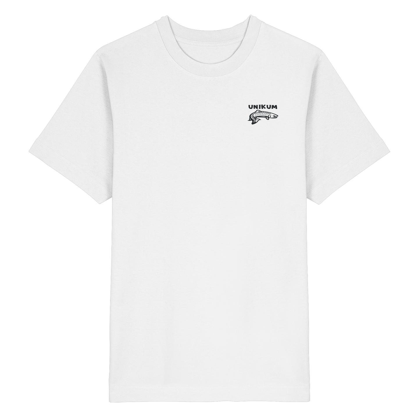 Unikum Trout – Gestickte Forelle - Heavy Oversized Organic Shirt