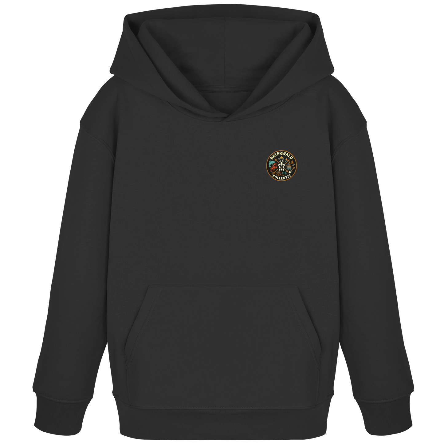 Gedruckte Bayerwald Kollektiv – Handwerk & Natur  - Kids Organic Hoodie