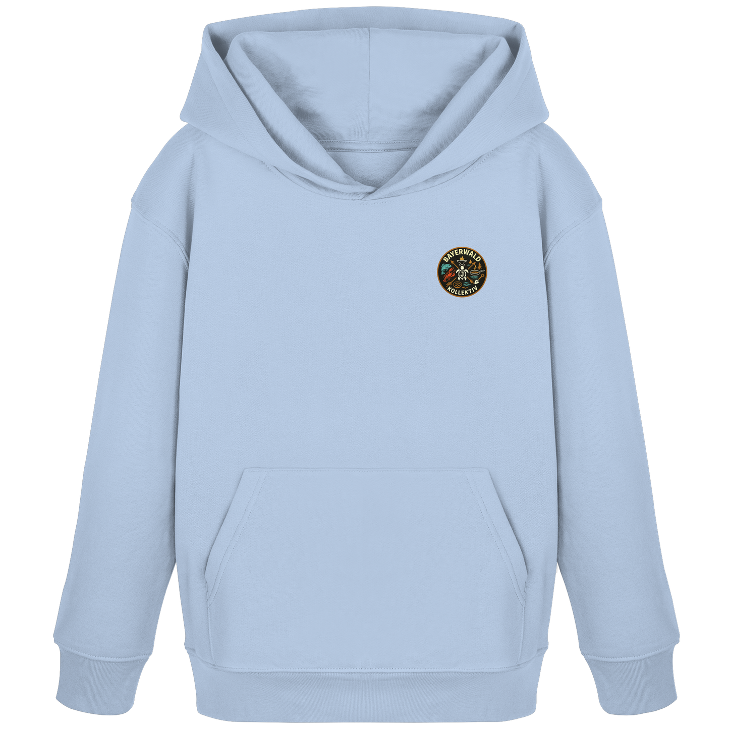 Gedruckte Bayerwald Kollektiv – Handwerk & Natur  - Kids Organic Hoodie