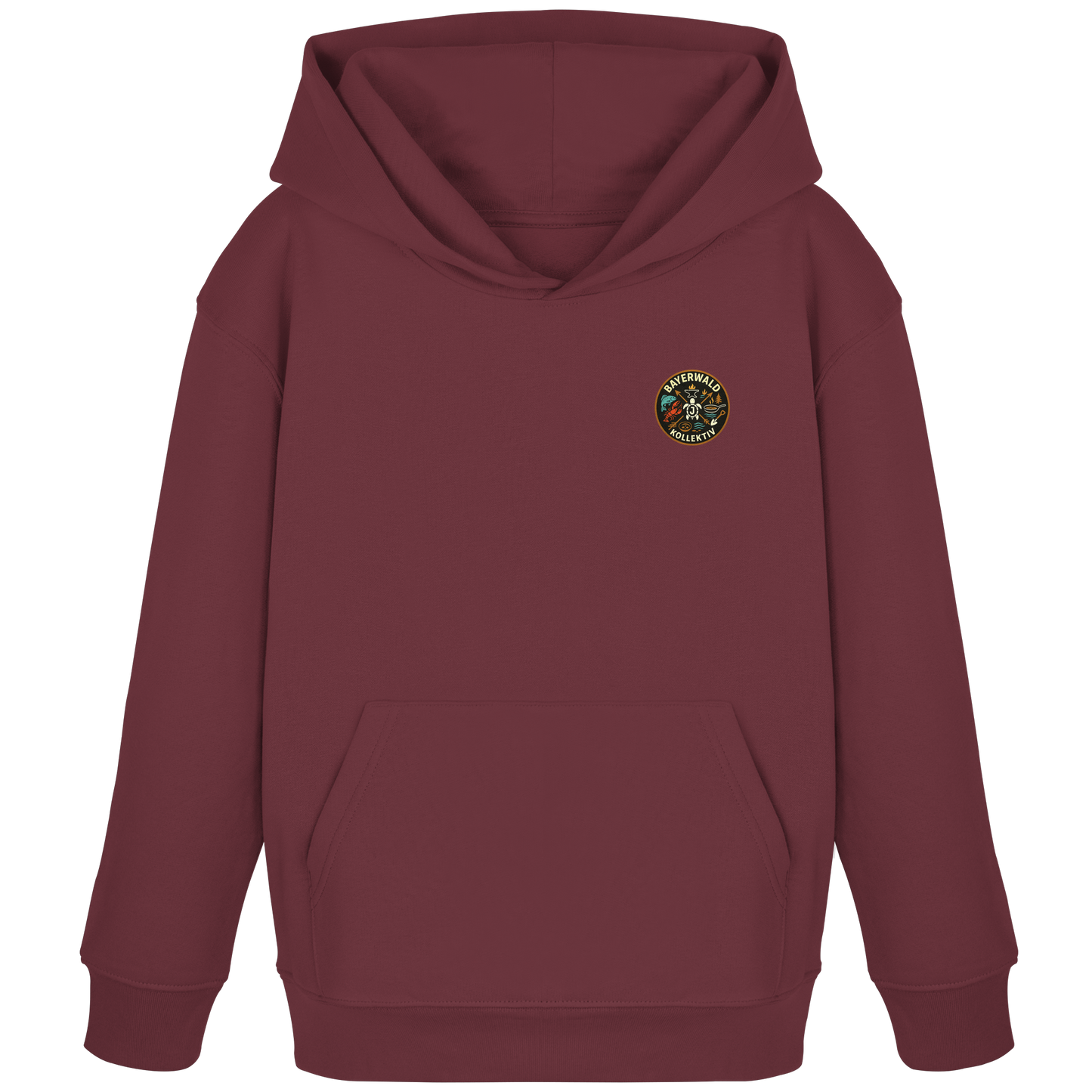 Gedruckte Bayerwald Kollektiv – Handwerk & Natur  - Kids Organic Hoodie