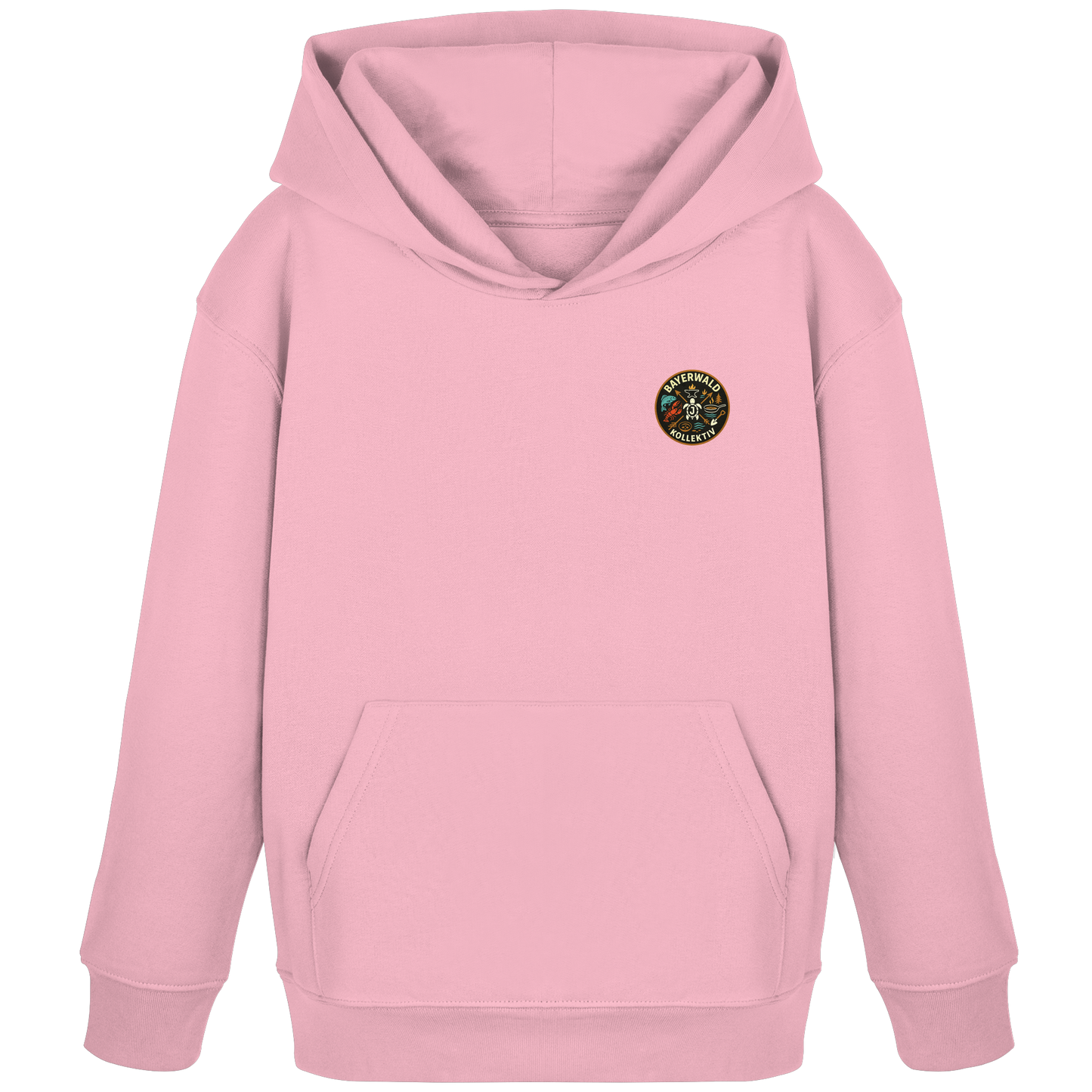 Gedruckte Bayerwald Kollektiv – Handwerk & Natur  - Kids Organic Hoodie