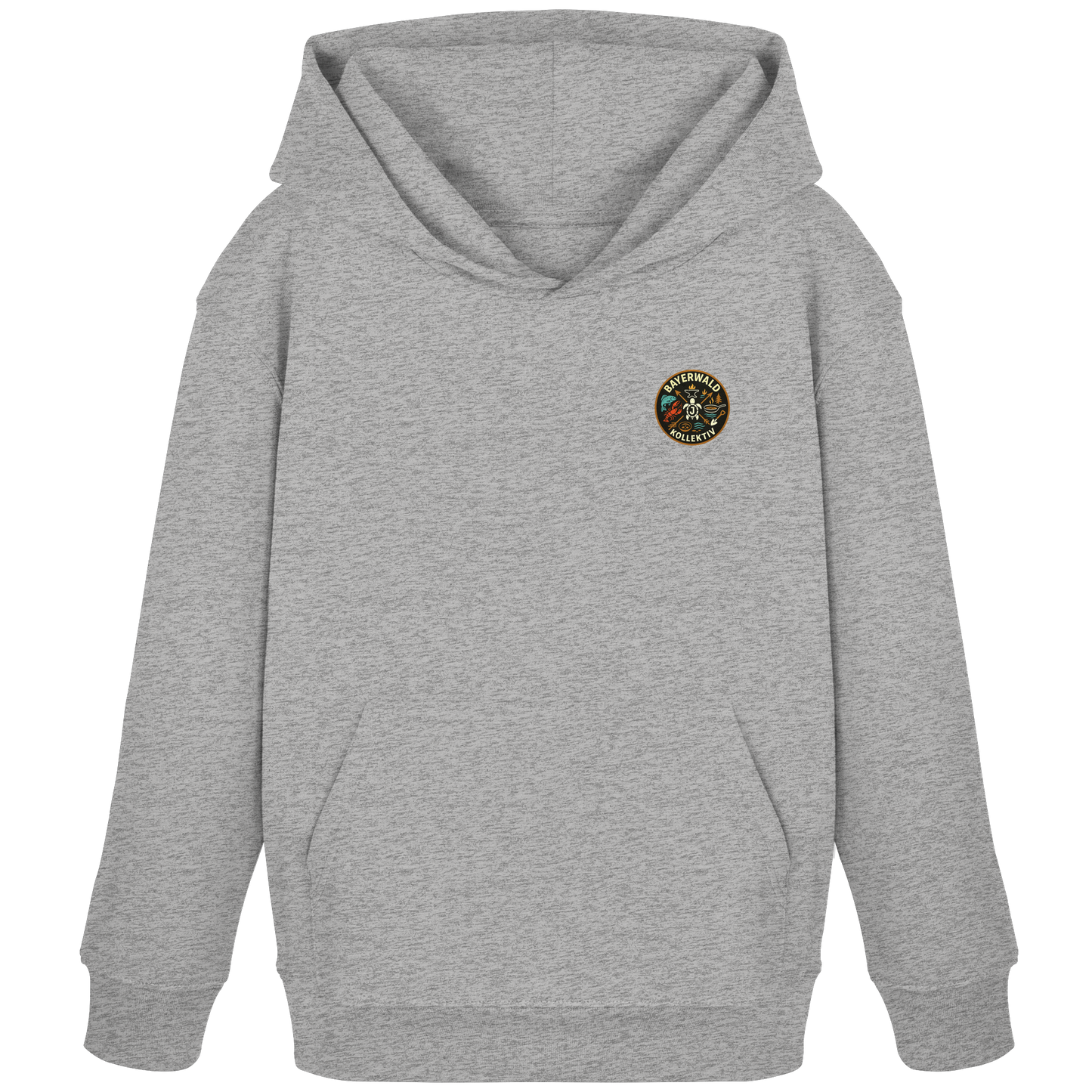 Gedruckte Bayerwald Kollektiv – Handwerk & Natur  - Kids Organic Hoodie