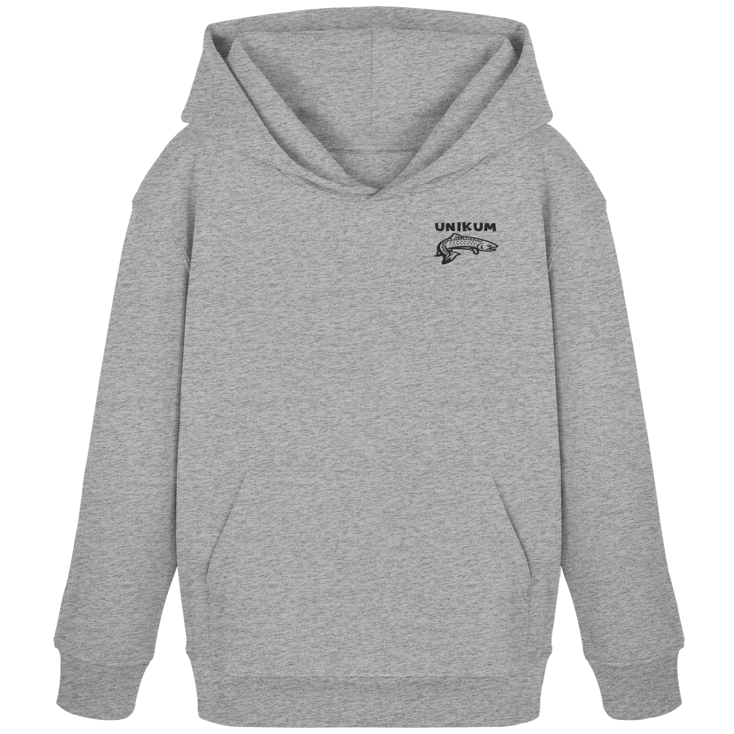Unikum Trout – Gestickte Forelle - Kids Organic Hoodie