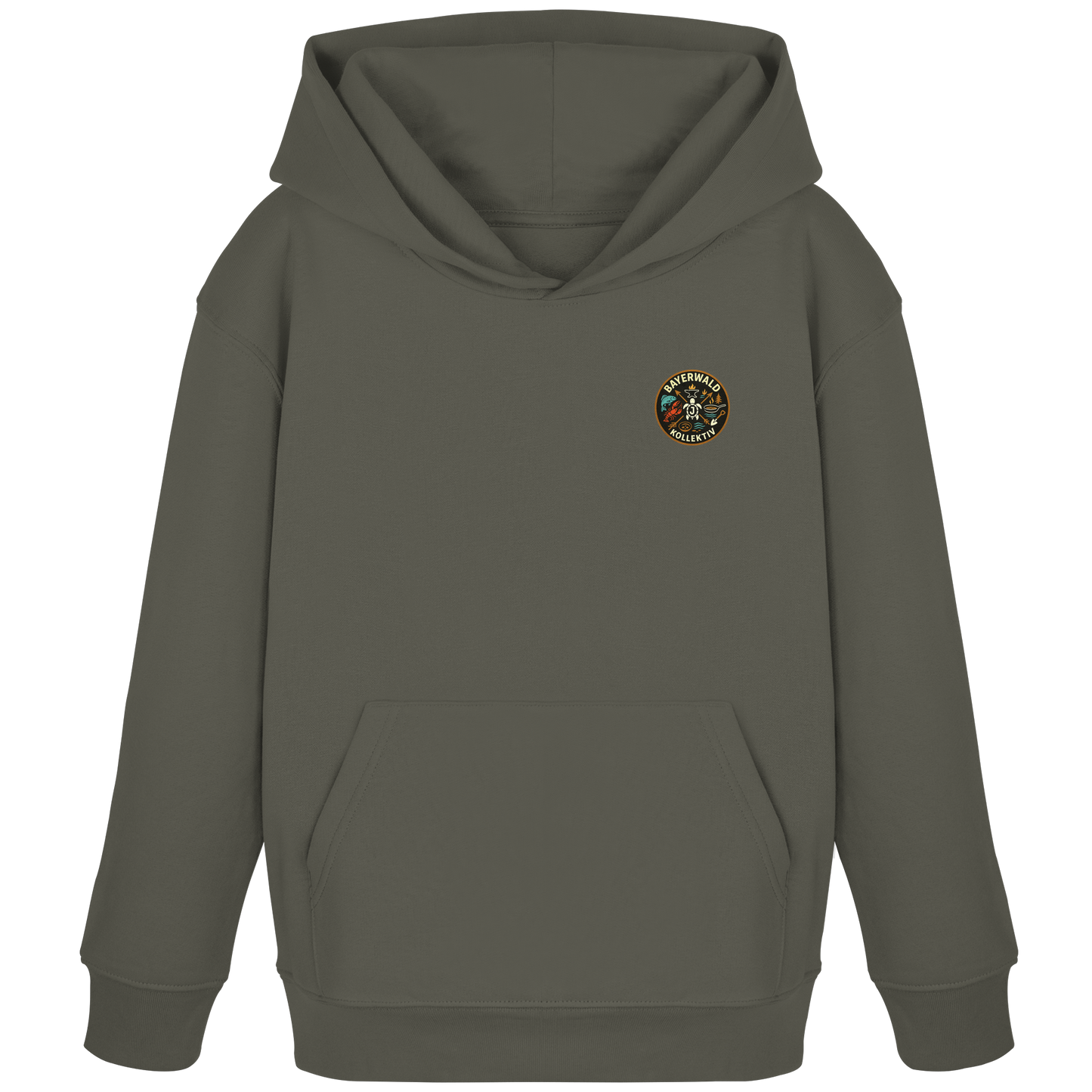 Gedruckte Bayerwald Kollektiv – Handwerk & Natur  - Kids Organic Hoodie