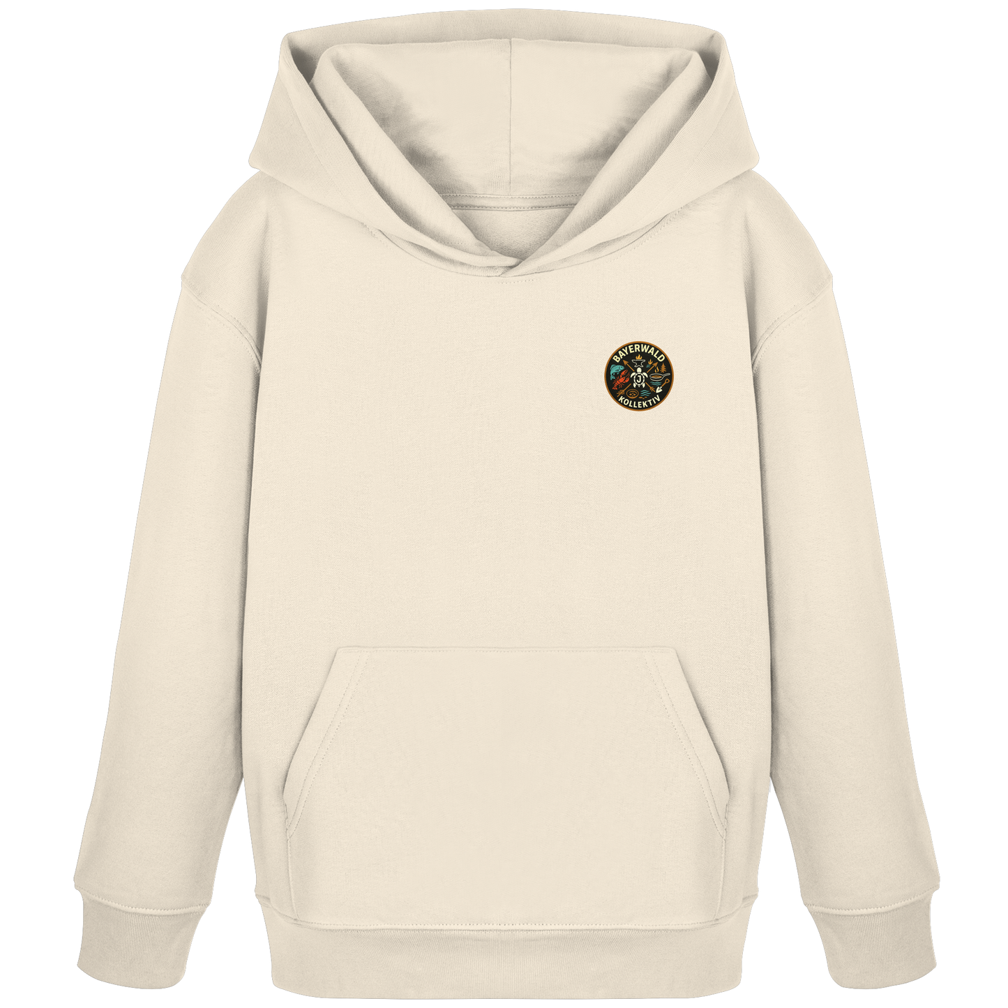 Gedruckte Bayerwald Kollektiv – Handwerk & Natur  - Kids Organic Hoodie