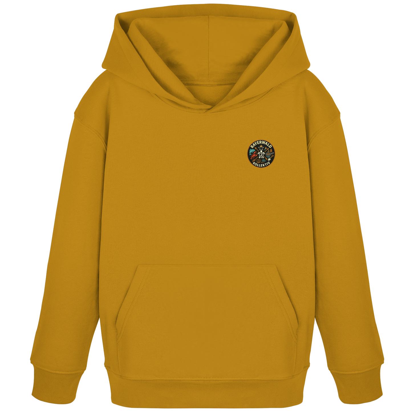 Gedruckte Bayerwald Kollektiv – Handwerk & Natur  - Kids Organic Hoodie