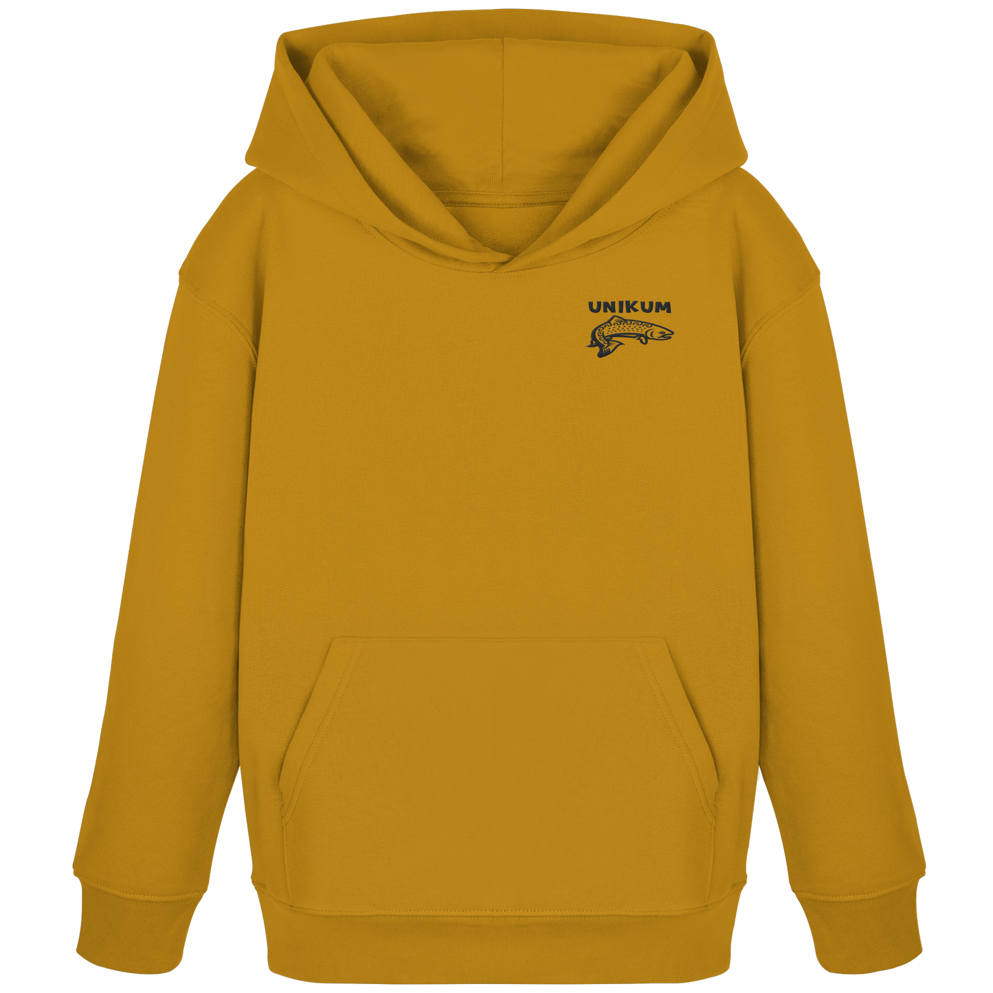 Unikum Trout – Gestickte Forelle - Kids Organic Hoodie