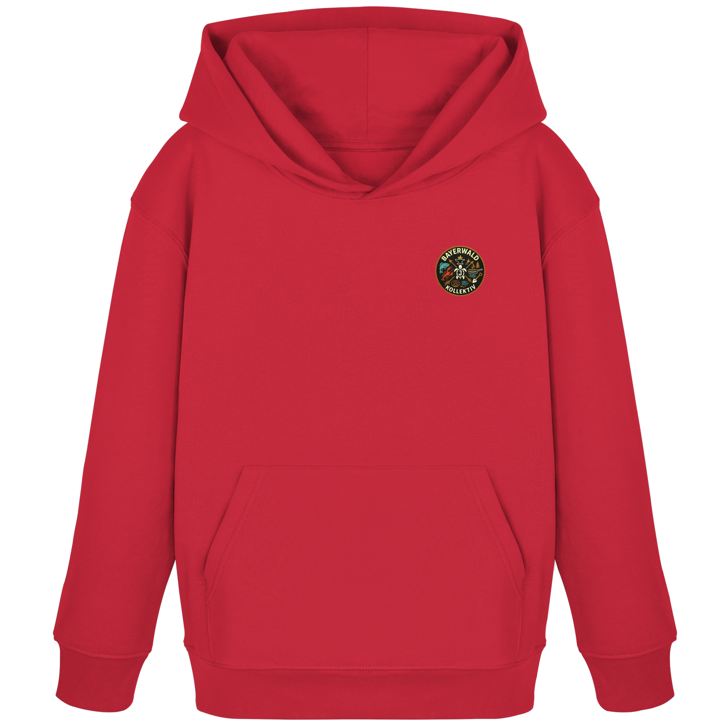 Gedruckte Bayerwald Kollektiv – Handwerk & Natur  - Kids Organic Hoodie