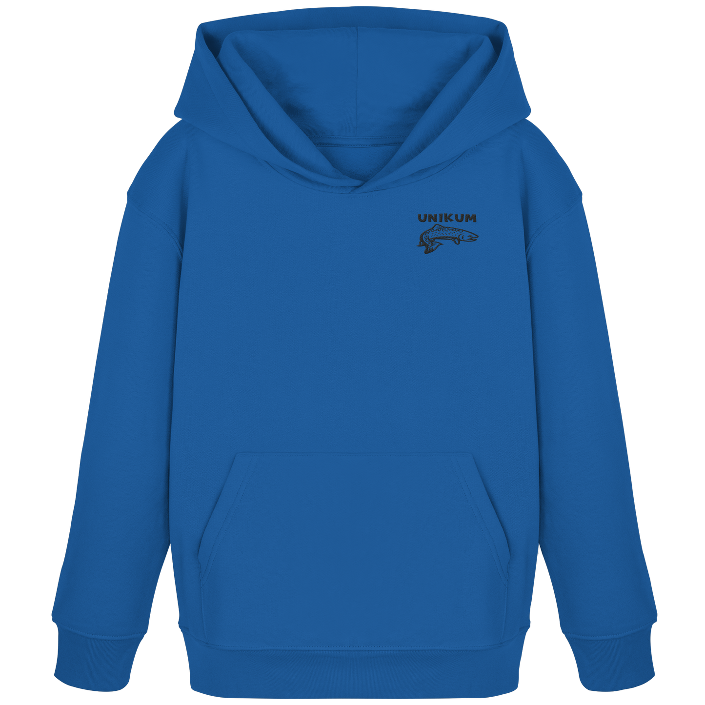 Unikum Trout – Gestickte Forelle - Kids Organic Hoodie