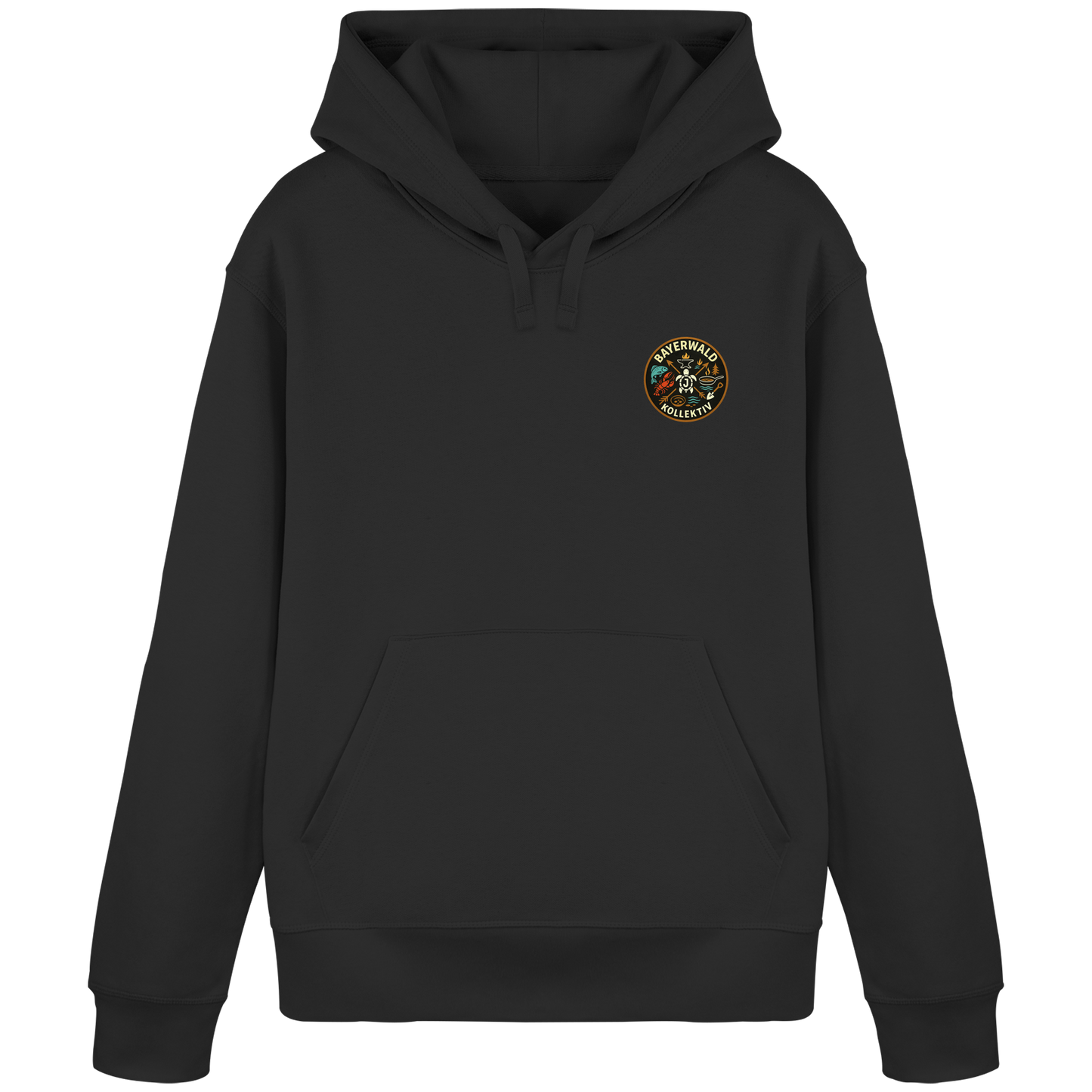 Gedruckte Bayerwald Kollektiv – Handwerk & Natur  - Organic Basic Hoodie