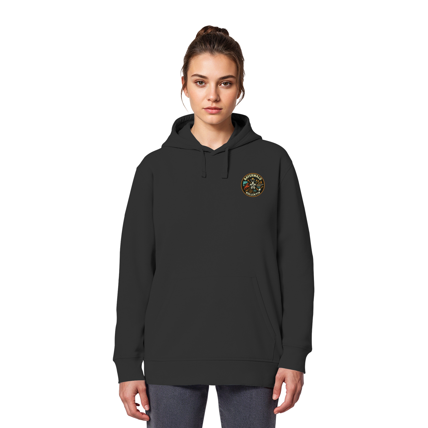 Gedruckte Bayerwald Kollektiv – Handwerk & Natur  - Organic Basic Hoodie