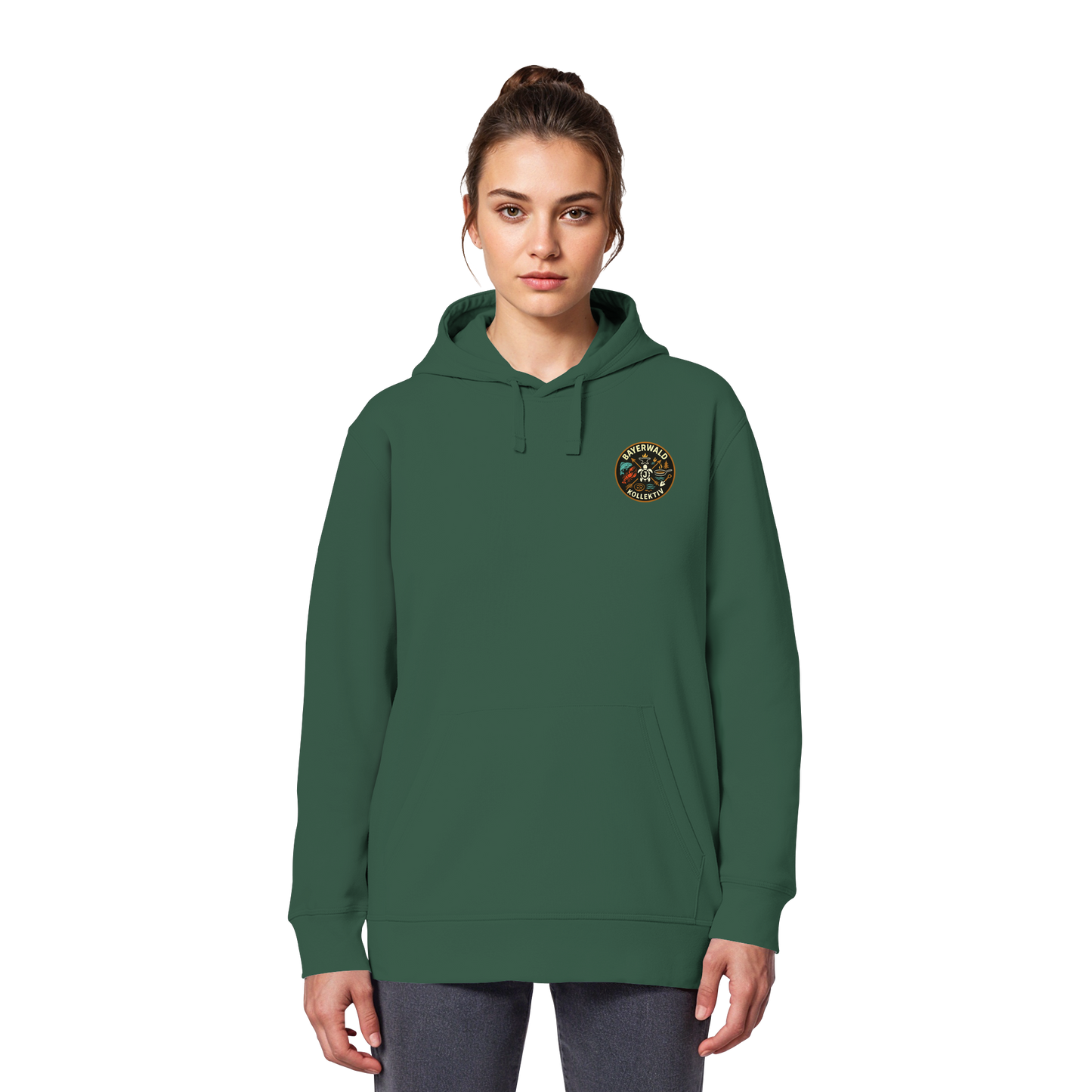 Gedruckte Bayerwald Kollektiv – Handwerk & Natur  - Organic Basic Hoodie