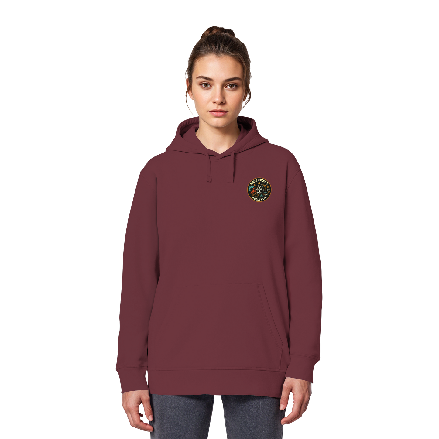 Gedruckte Bayerwald Kollektiv – Handwerk & Natur  - Organic Basic Hoodie