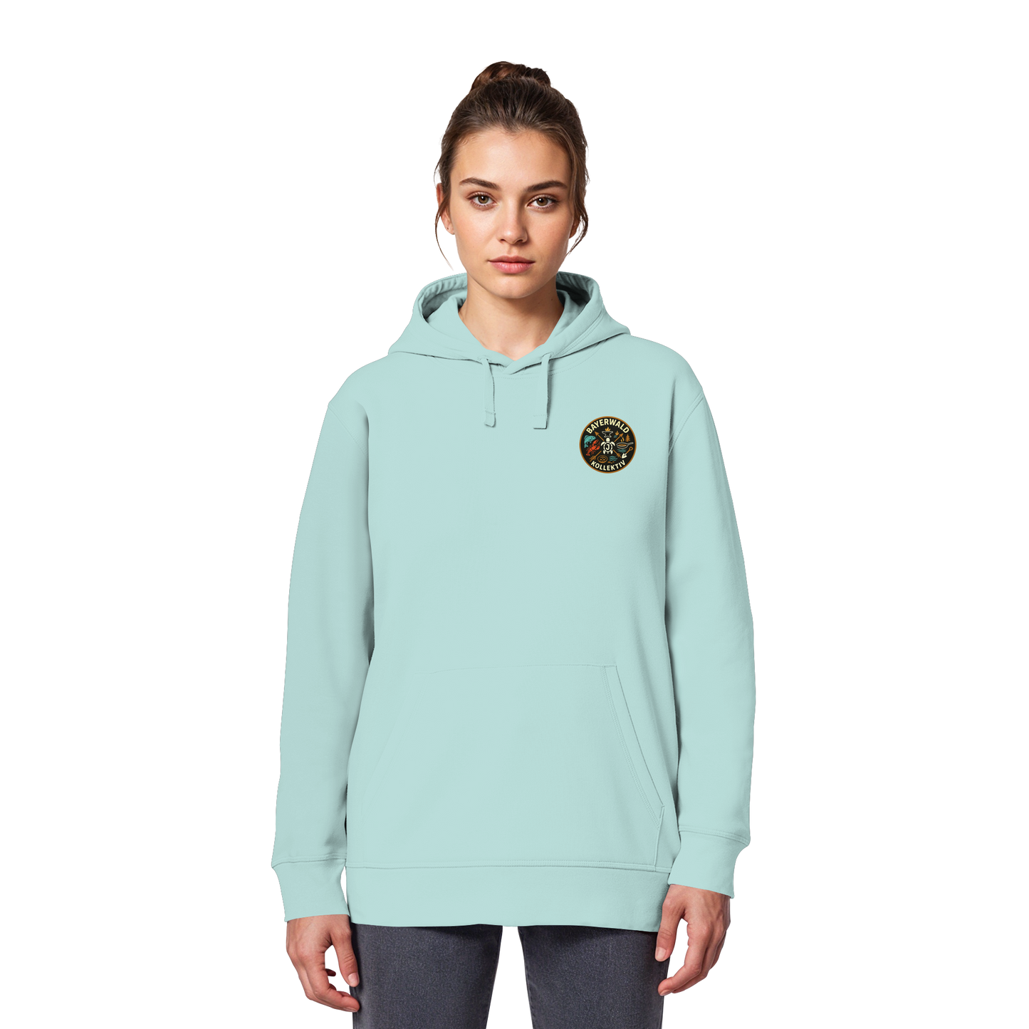 Gedruckte Bayerwald Kollektiv – Handwerk & Natur  - Organic Basic Hoodie