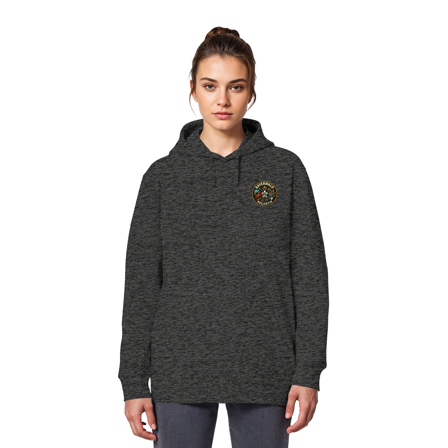 Gedruckte Bayerwald Kollektiv – Handwerk & Natur  - Organic Basic Hoodie