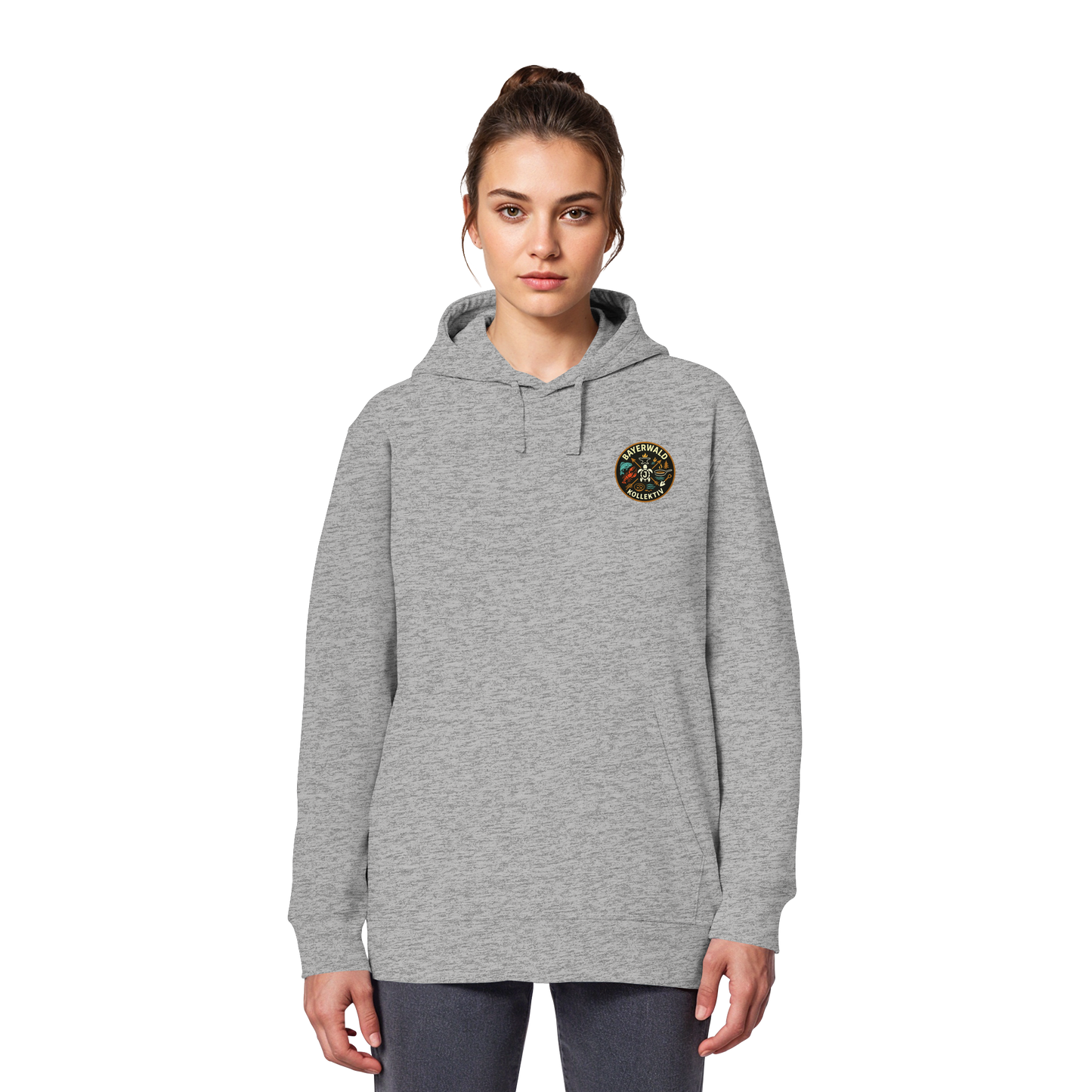 Gedruckte Bayerwald Kollektiv – Handwerk & Natur  - Organic Basic Hoodie