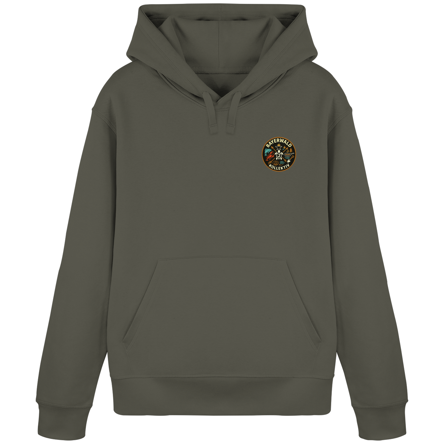 Gedruckte Bayerwald Kollektiv – Handwerk & Natur  - Organic Basic Hoodie