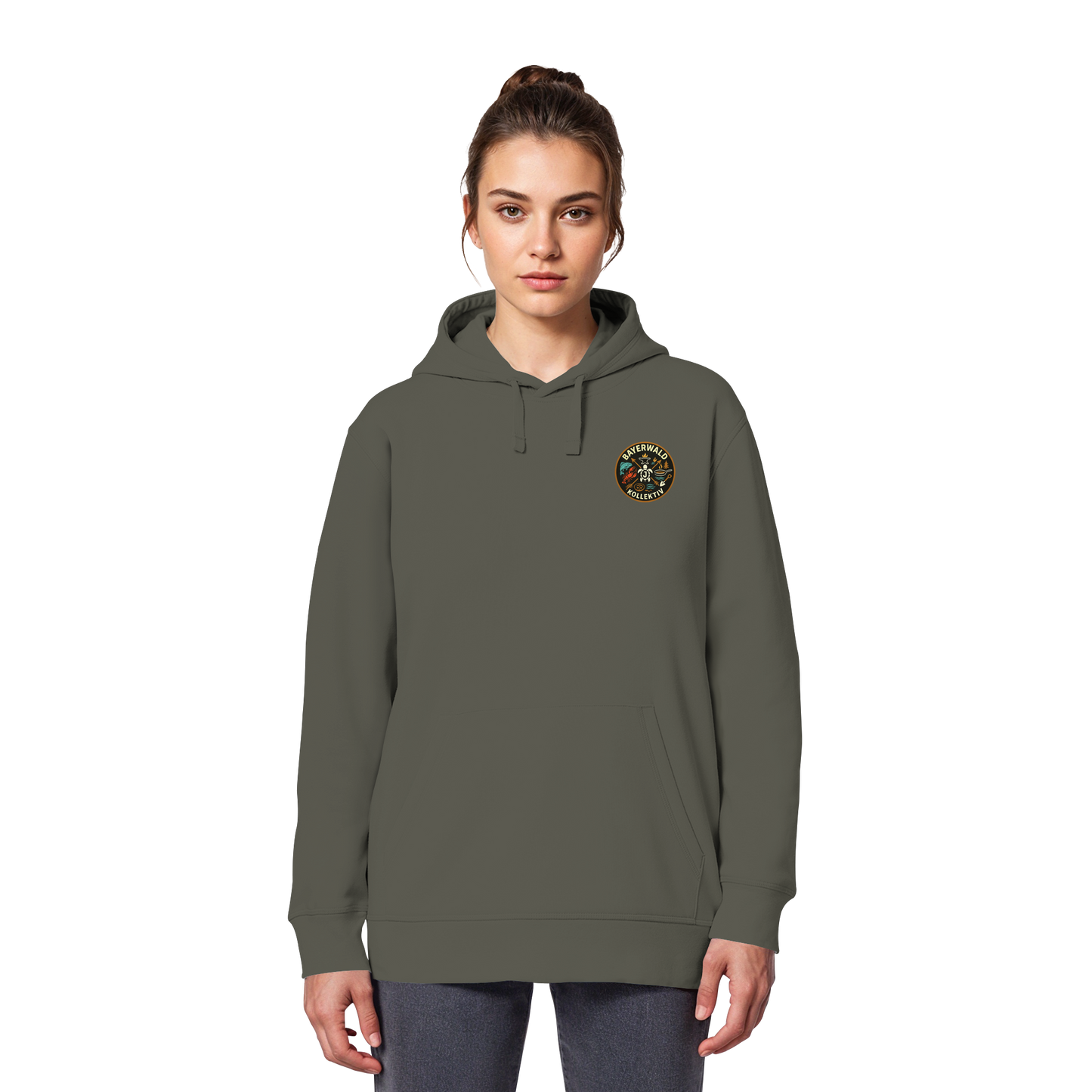 Gedruckte Bayerwald Kollektiv – Handwerk & Natur  - Organic Basic Hoodie