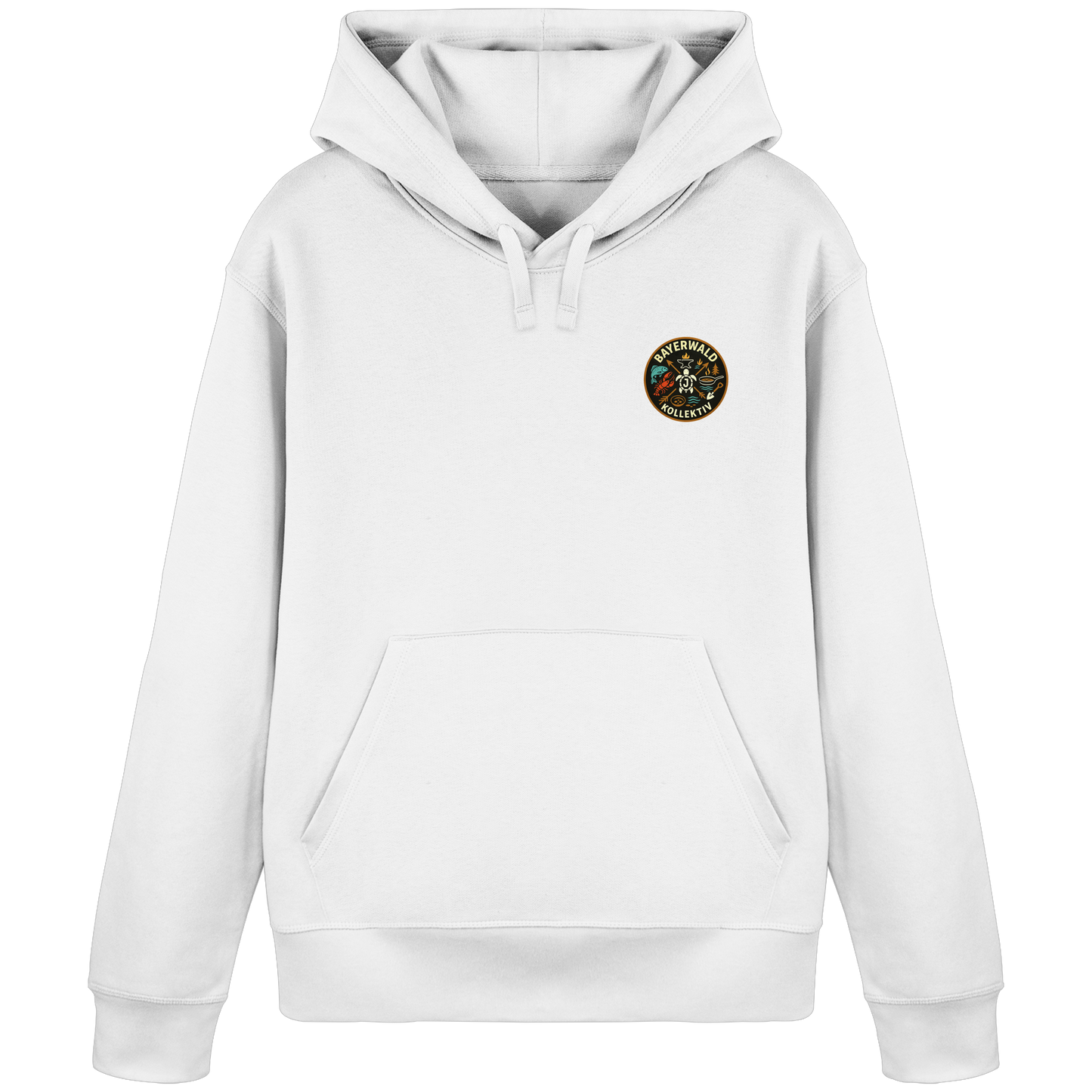 Gedruckte Bayerwald Kollektiv – Handwerk & Natur  - Organic Basic Hoodie