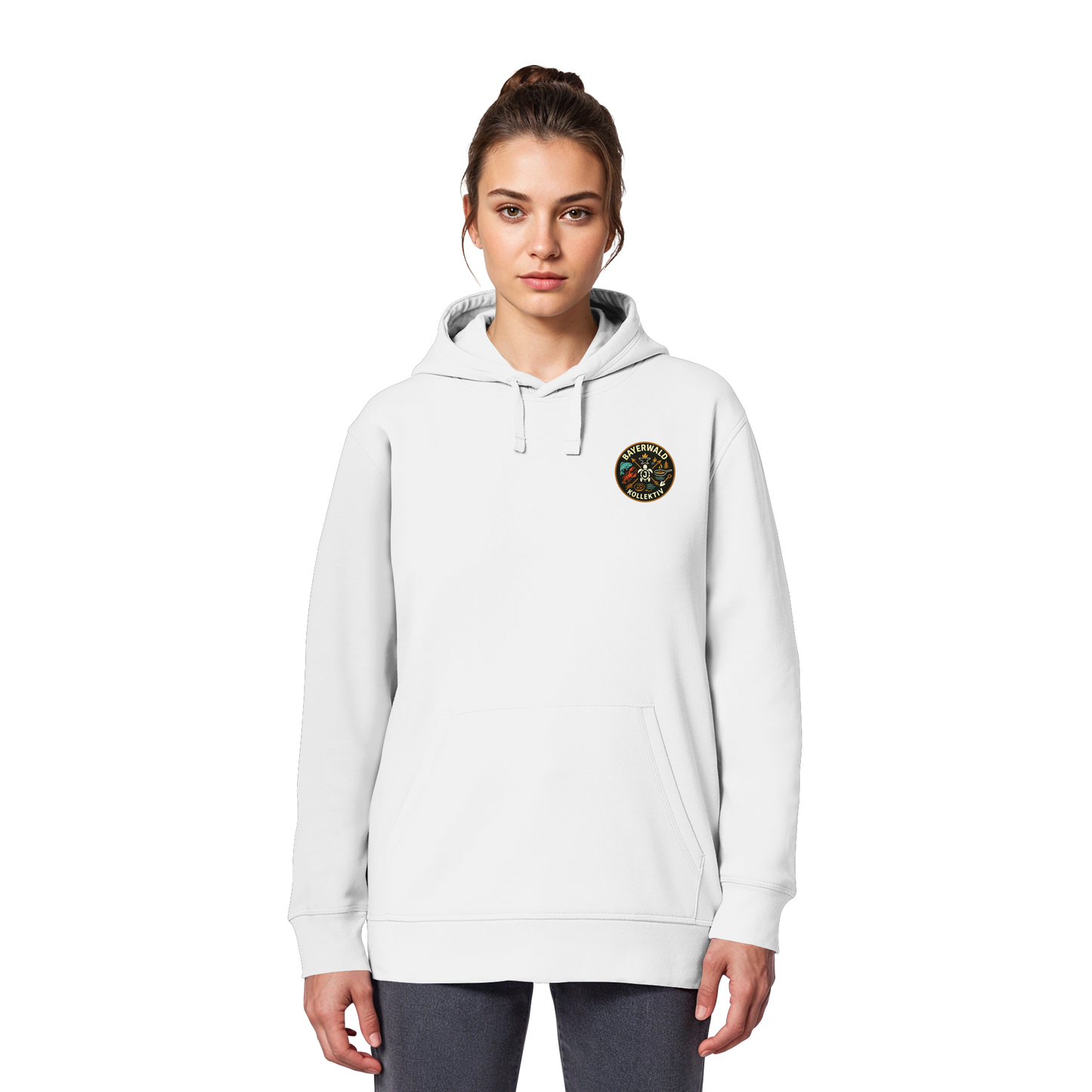 Gedruckte Bayerwald Kollektiv – Handwerk & Natur  - Organic Basic Hoodie