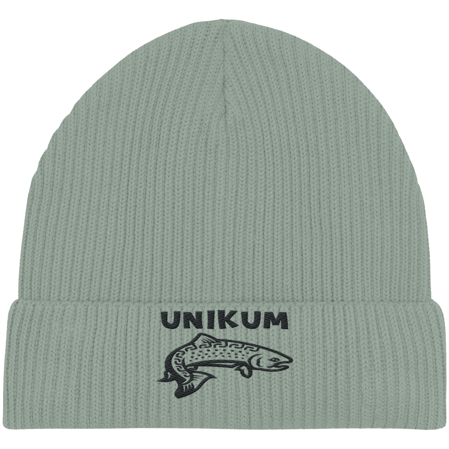 Unikum Trout – Gestickte Forelle - Organic Fisherman Beanie