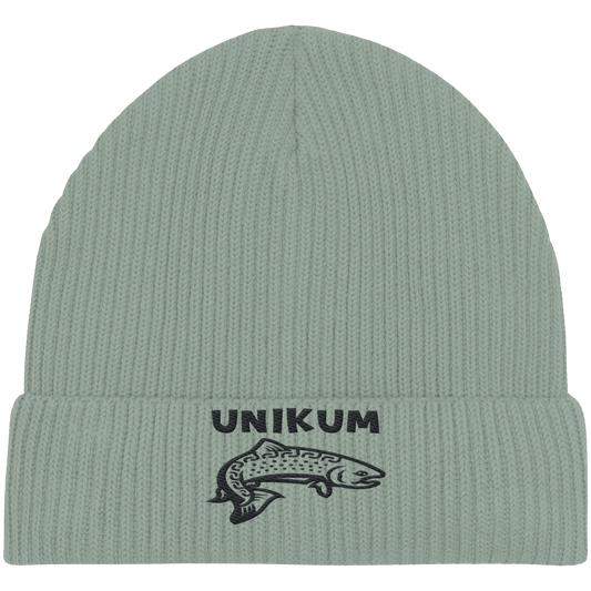 Unikum Trout – Gestickte Forelle - Organic Fisherman Beanie