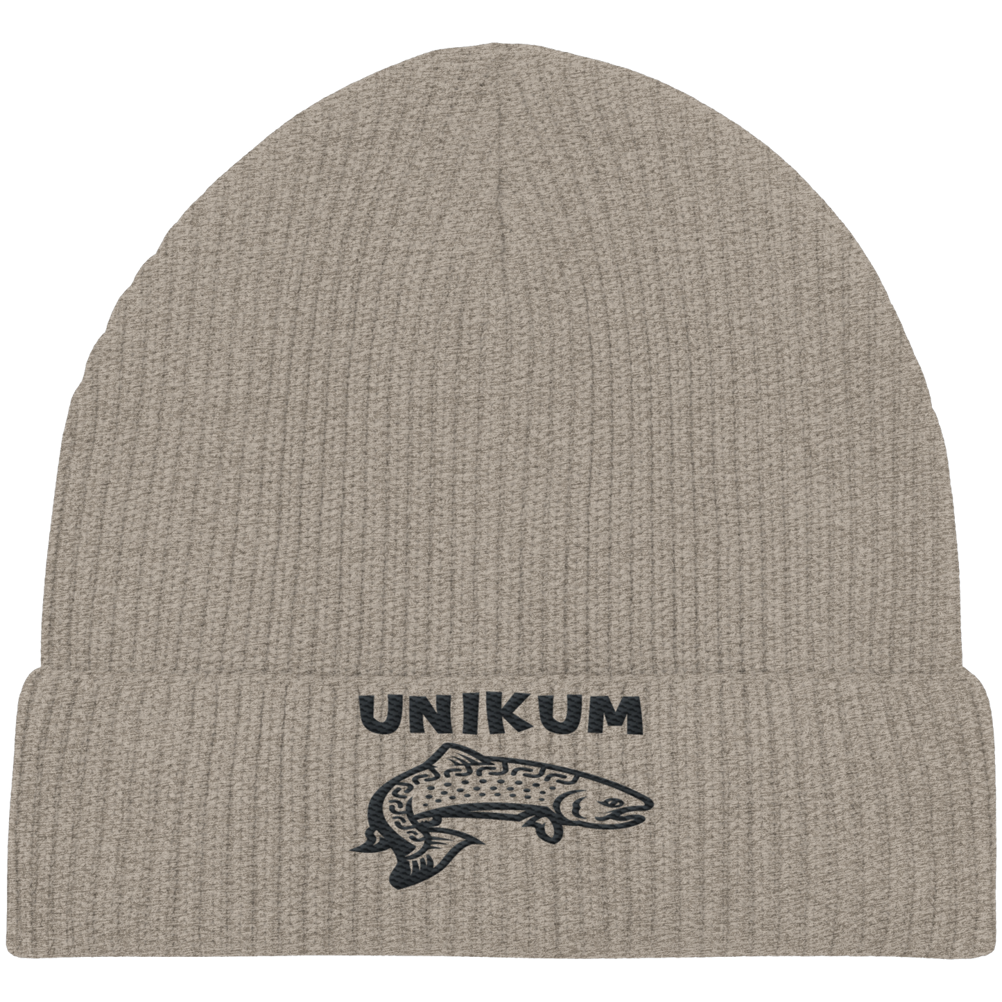 Unikum Trout – Gestickte Forelle - Organic Fisherman Beanie
