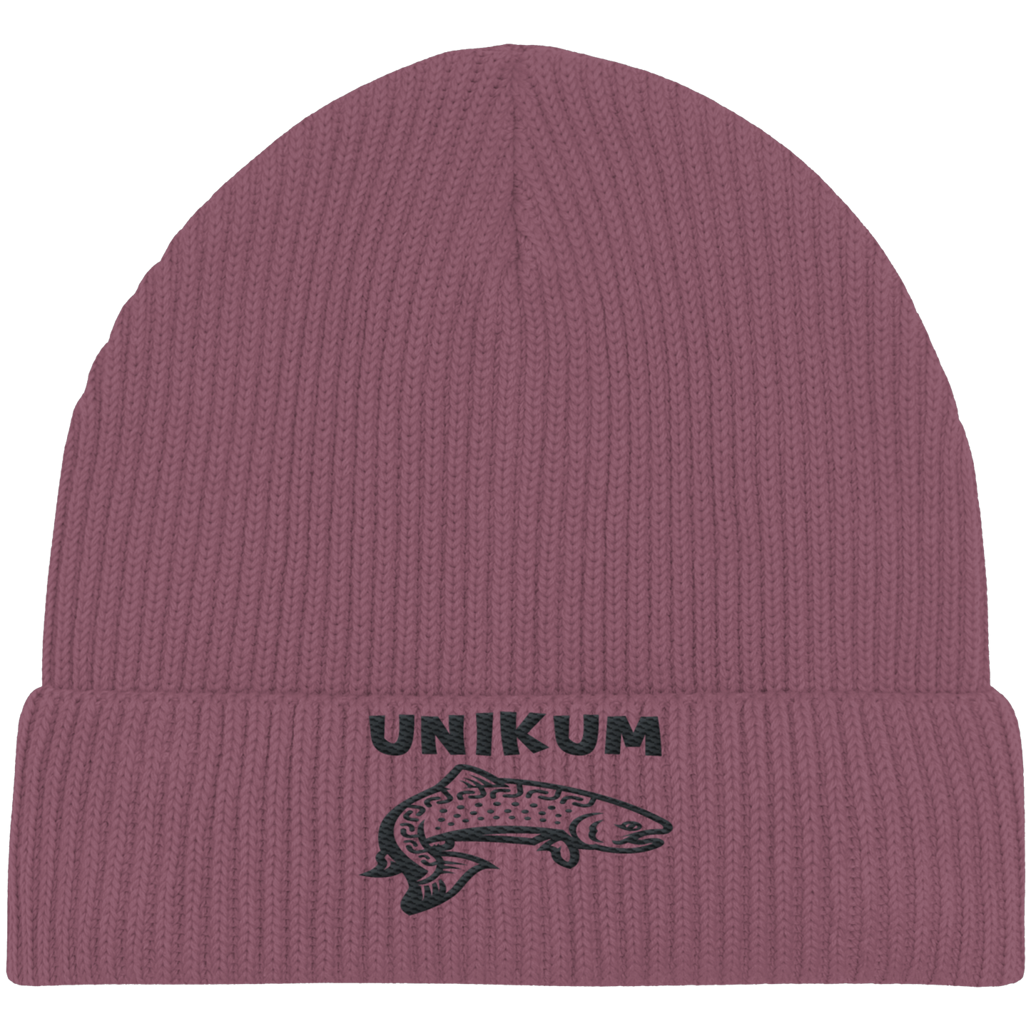 Unikum Trout – Gestickte Forelle - Organic Fisherman Beanie