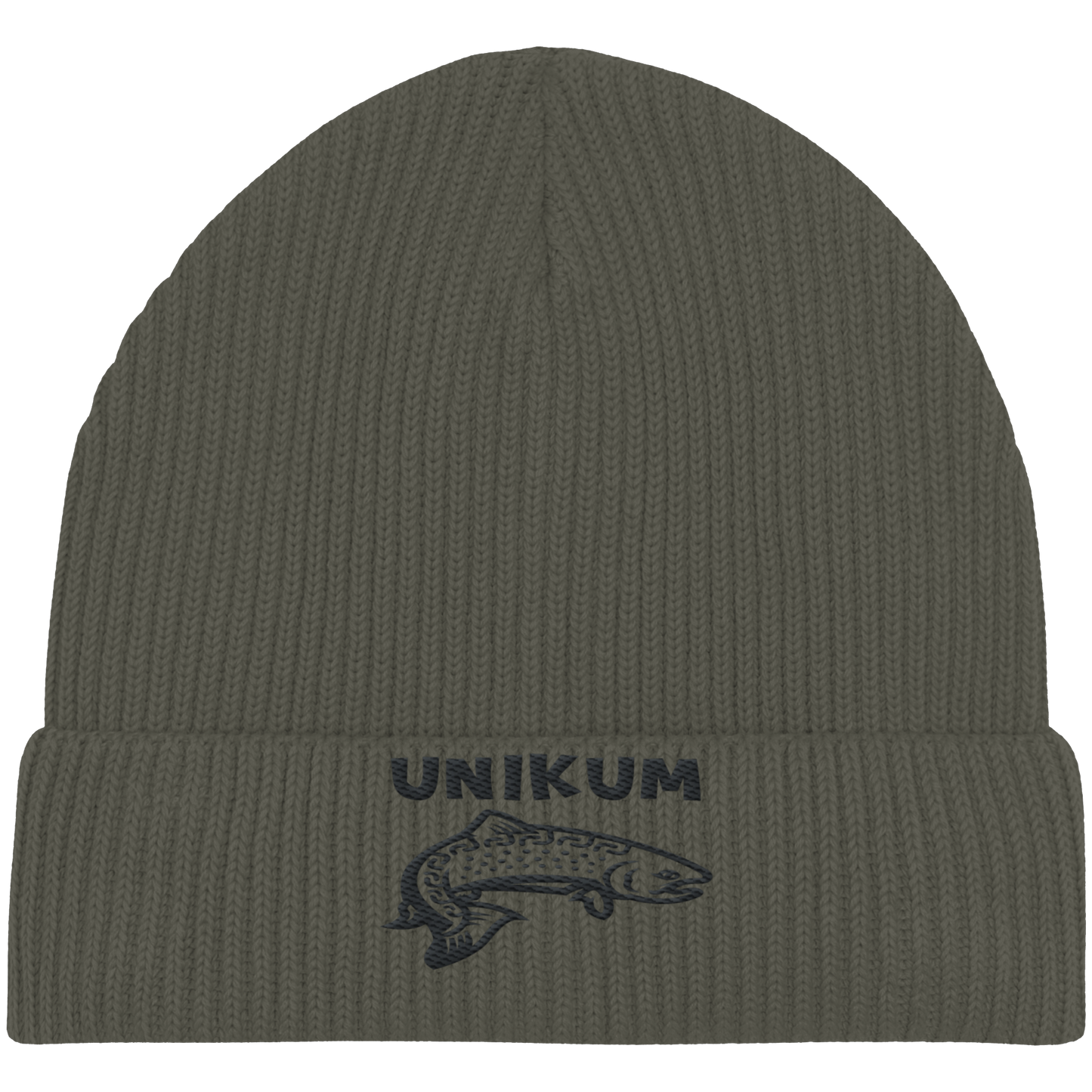 Unikum Trout – Gestickte Forelle - Organic Fisherman Beanie