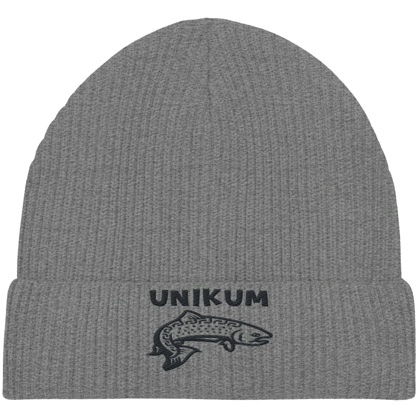 Unikum Trout – Gestickte Forelle - Organic Fisherman Beanie