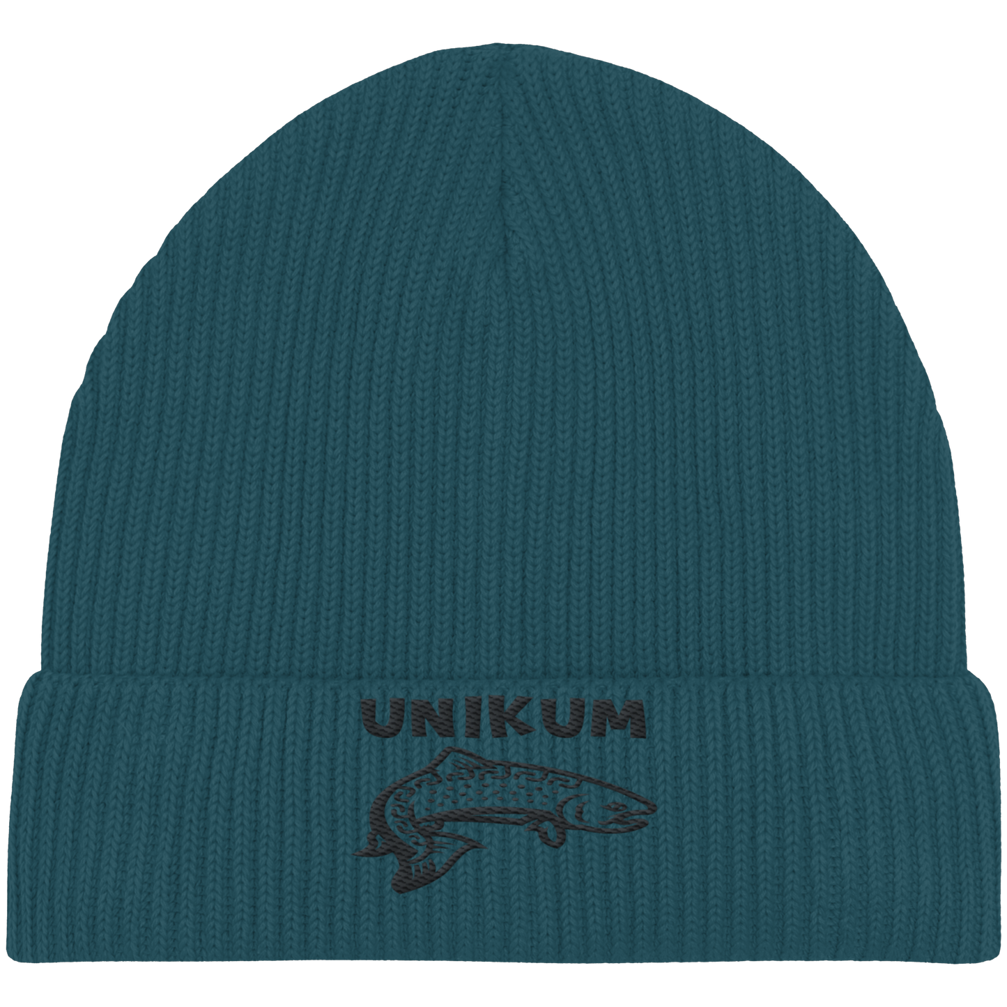 Unikum Trout – Gestickte Forelle - Organic Fisherman Beanie