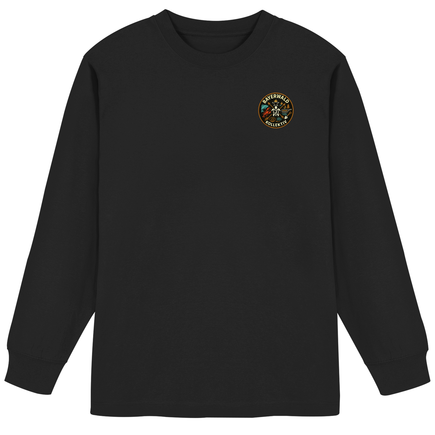 Gedruckte Bayerwald Kollektiv – Handwerk & Natur  - Organic Heavy Oversized Longsleeve T-Shirt