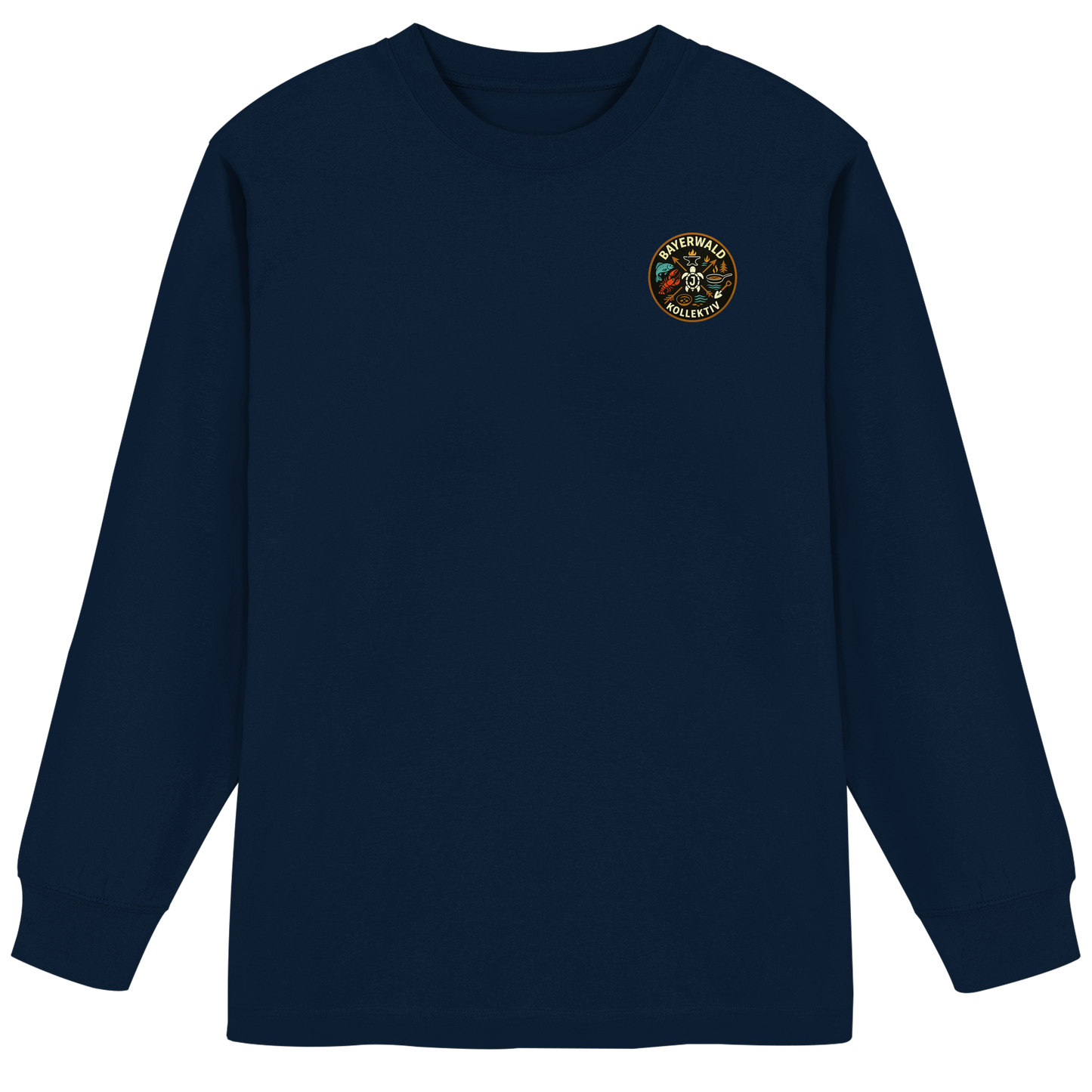 Gedruckte Bayerwald Kollektiv – Handwerk & Natur  - Organic Heavy Oversized Longsleeve T-Shirt