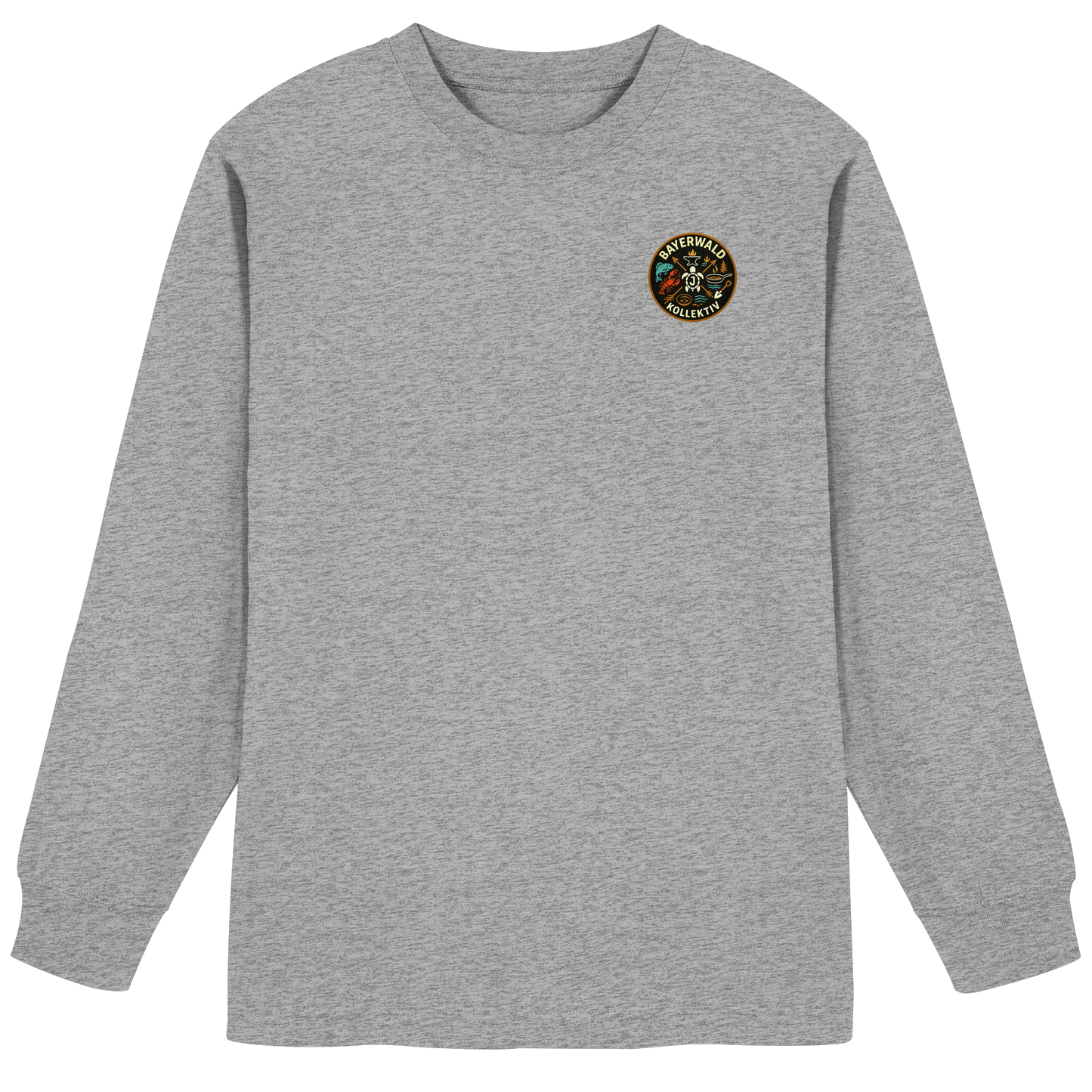 Gedruckte Bayerwald Kollektiv – Handwerk & Natur  - Organic Heavy Oversized Longsleeve T-Shirt