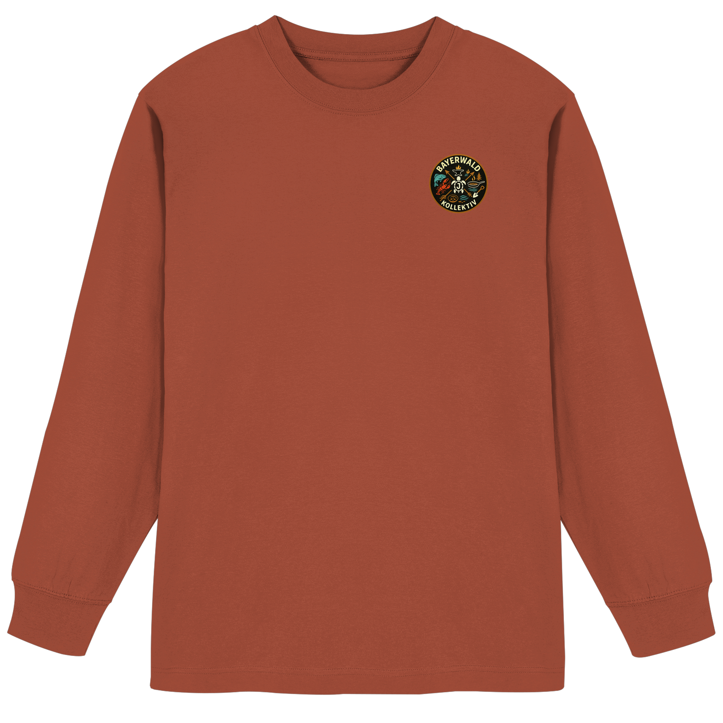 Gedruckte Bayerwald Kollektiv – Handwerk & Natur  - Organic Heavy Oversized Longsleeve T-Shirt