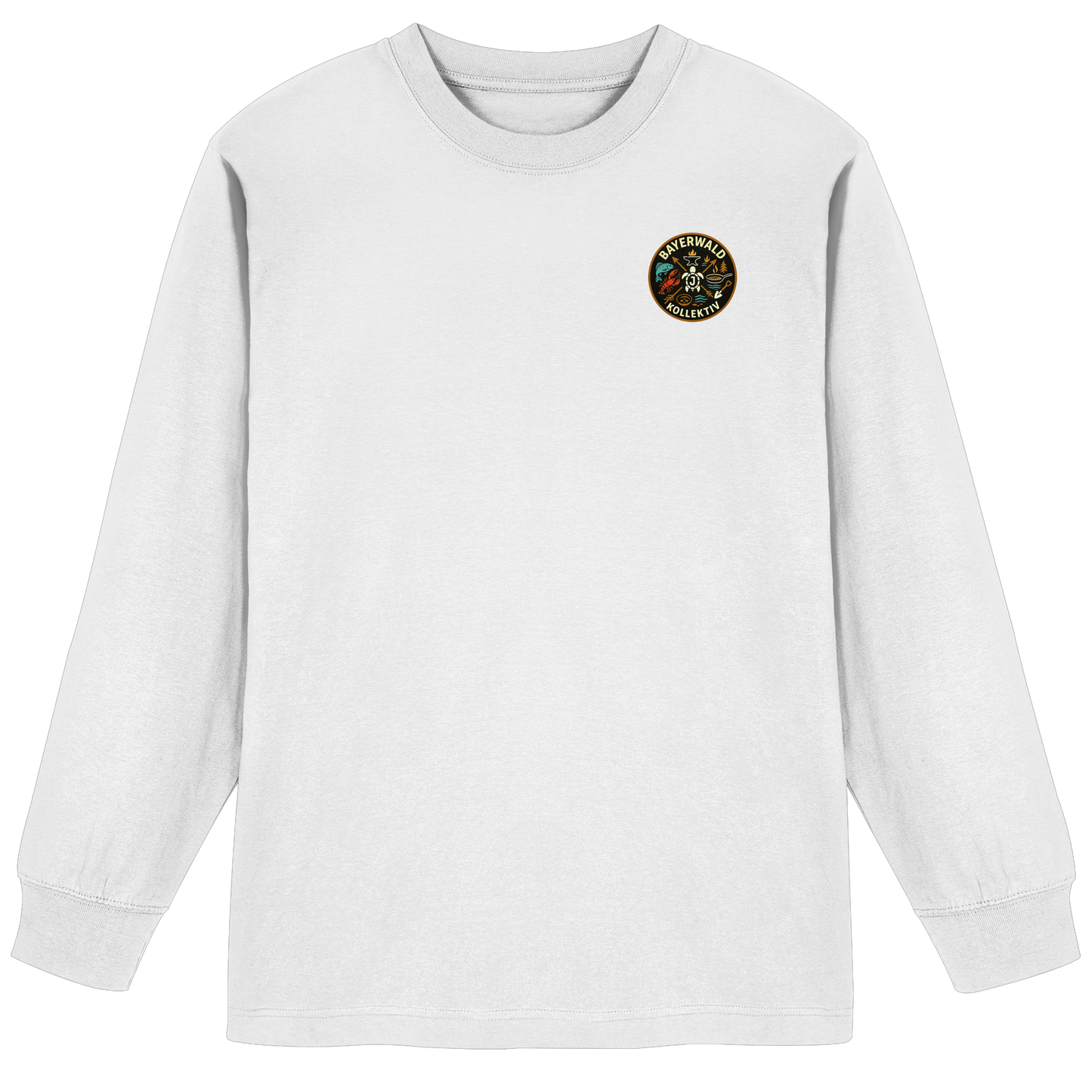 Gedruckte Bayerwald Kollektiv – Handwerk & Natur  - Organic Heavy Oversized Longsleeve T-Shirt