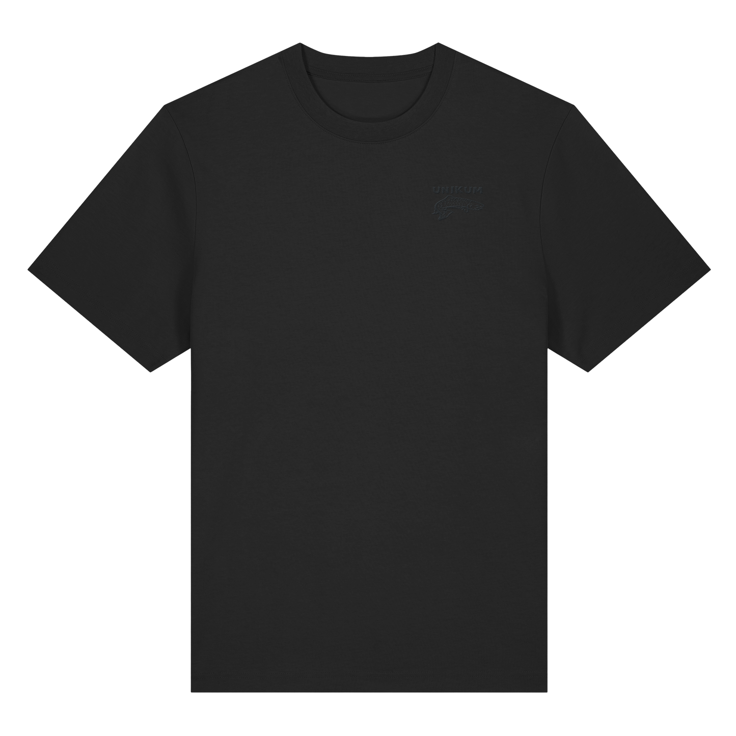 Unikum Trout – Gestickte Forelle - Organic Heavy T-Shirt